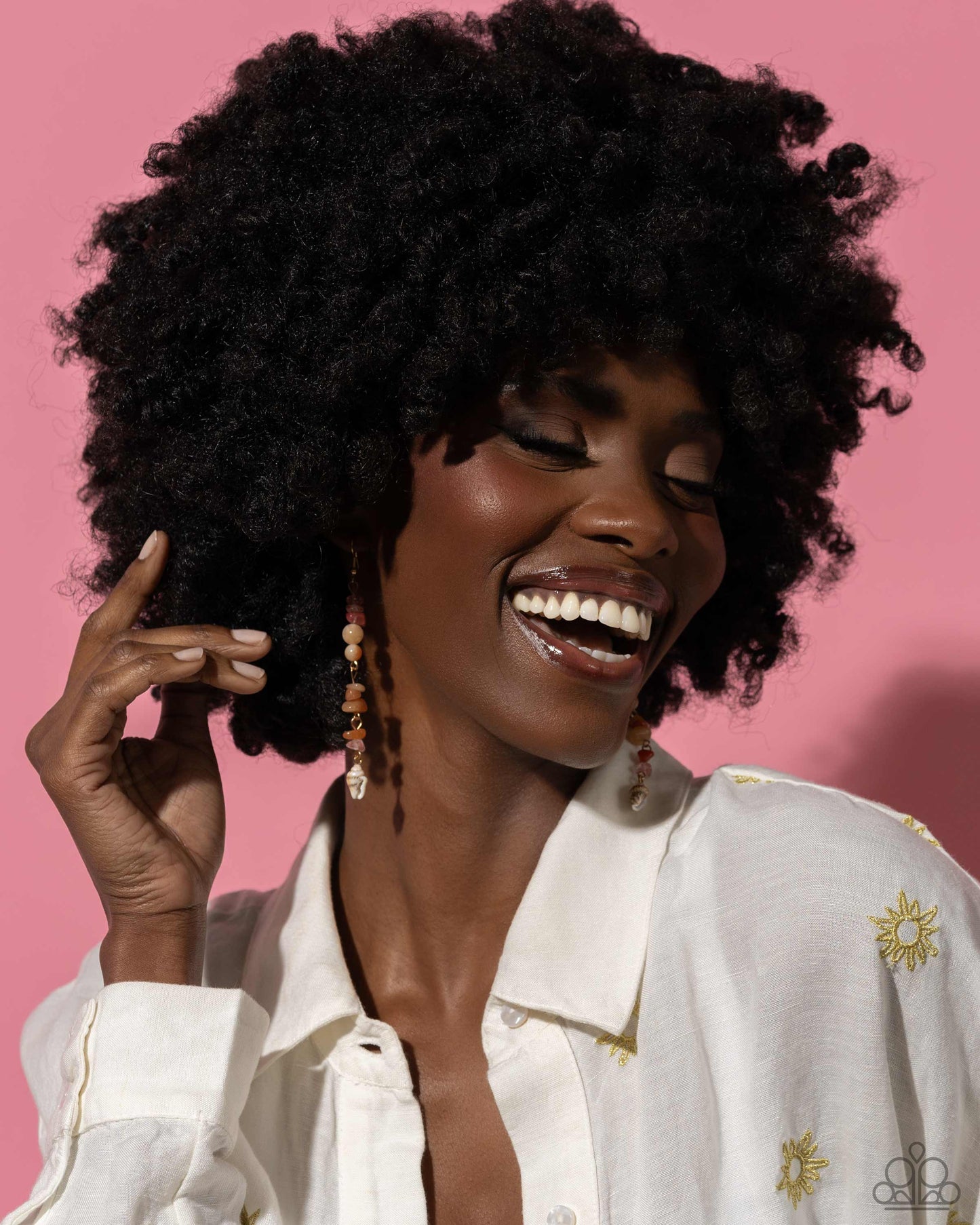 Game of STONES - orange - Paparazzi earrings