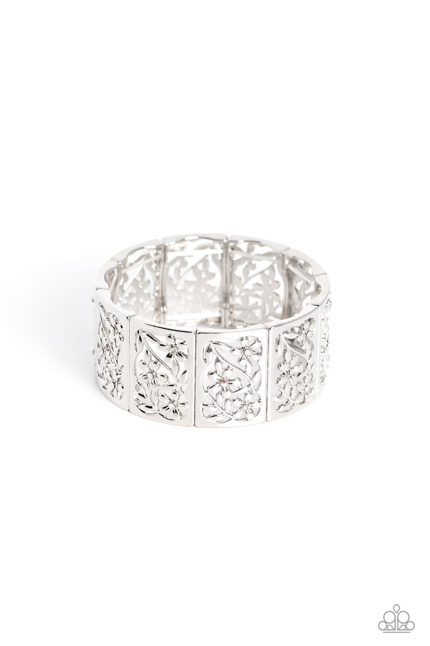 Garden Walls - white - Paparazzi bracelet