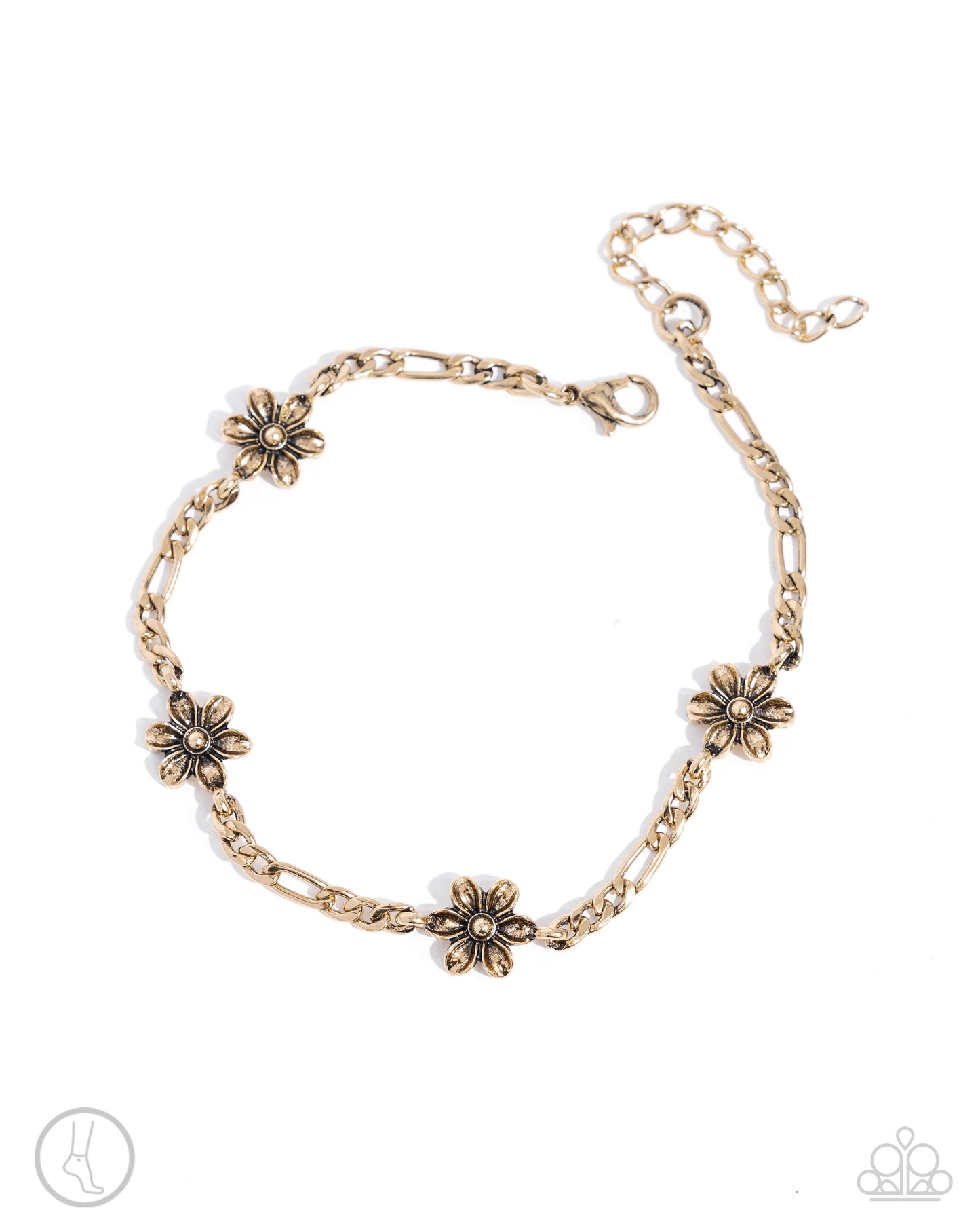 Gardening Gusto - gold - Paparazzi anklet