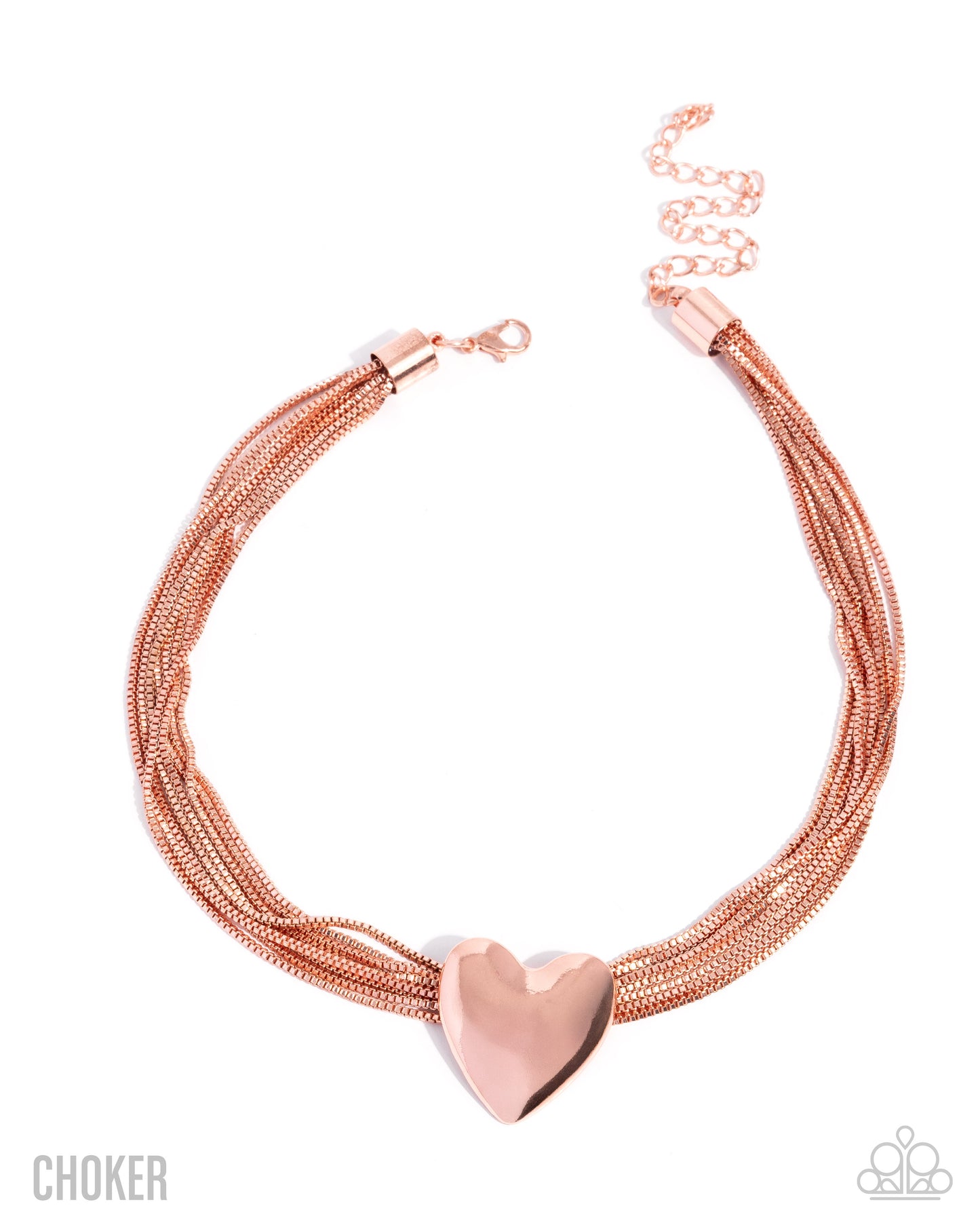 Gathered Galentine - copper - Paparazzi necklace