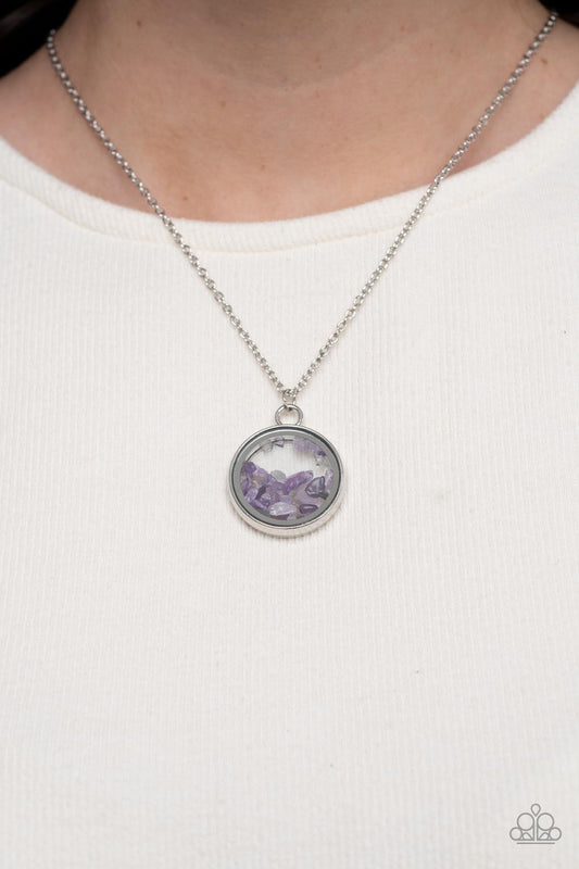 Gemstone Guru - purple - Paparazzi necklace