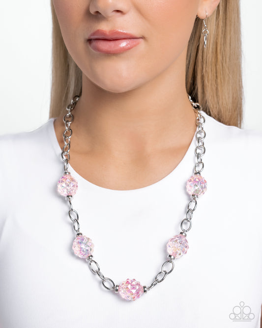 Gentle Glass - pink - Paparazzi necklace