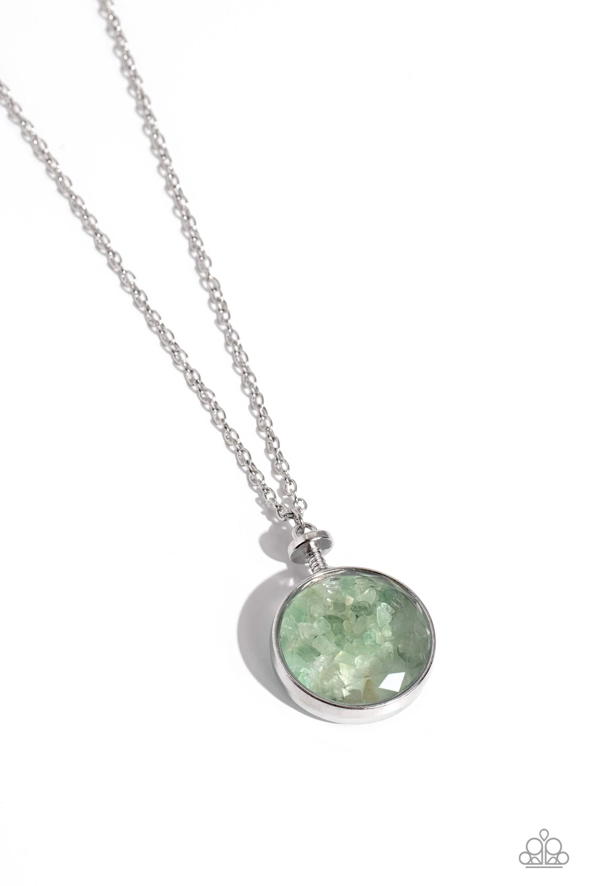 Geo Mine - green - Paparazzi necklace
