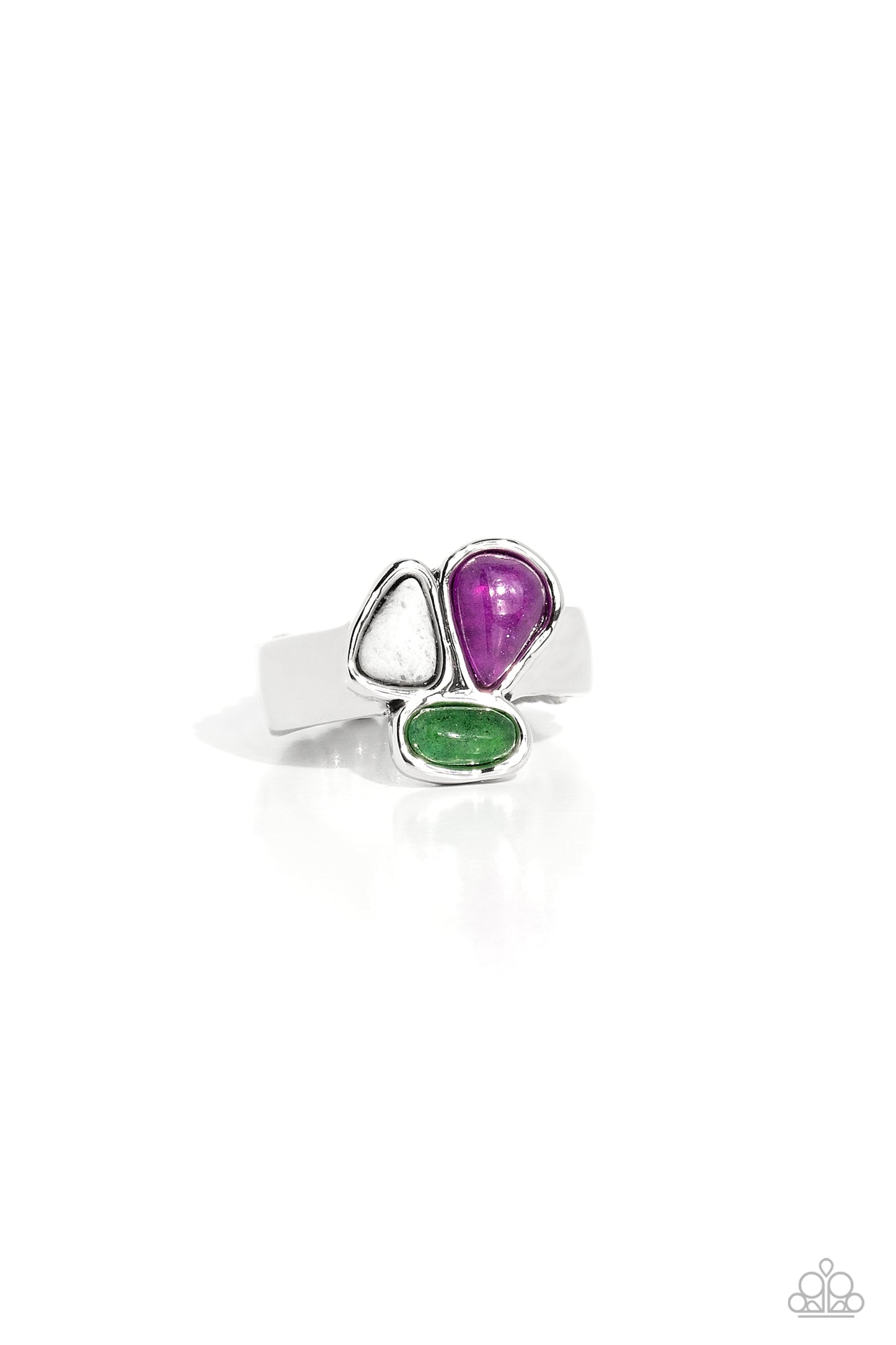 Geometry Test - purple - Paparazzi ring