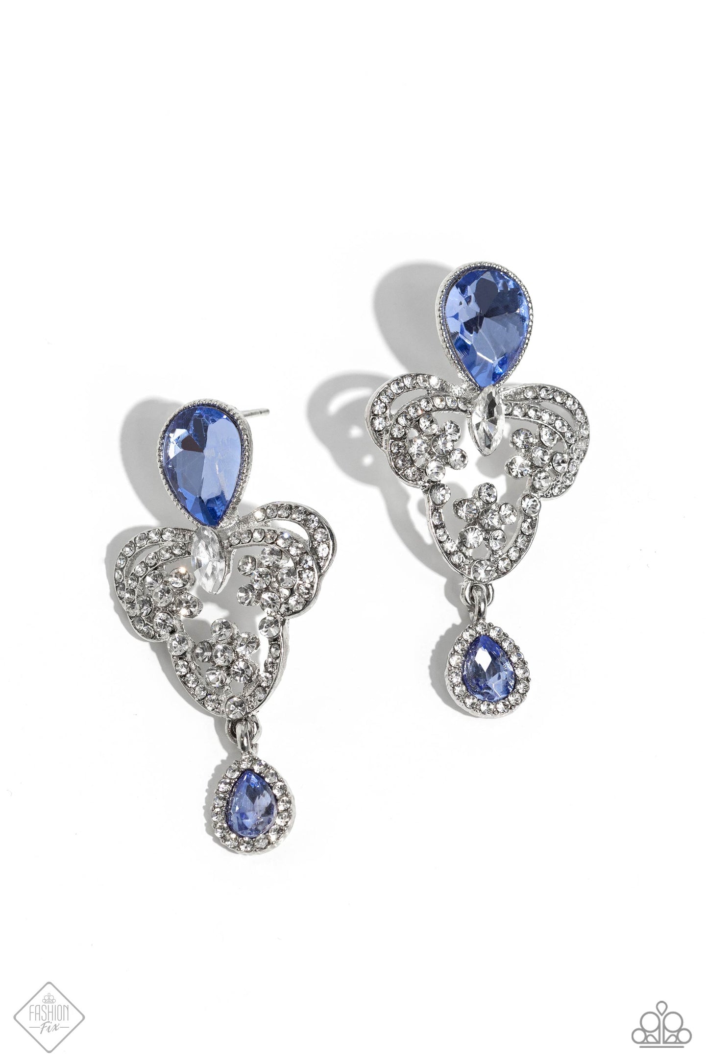 Giving Glam - blue - Paparazzi earrings