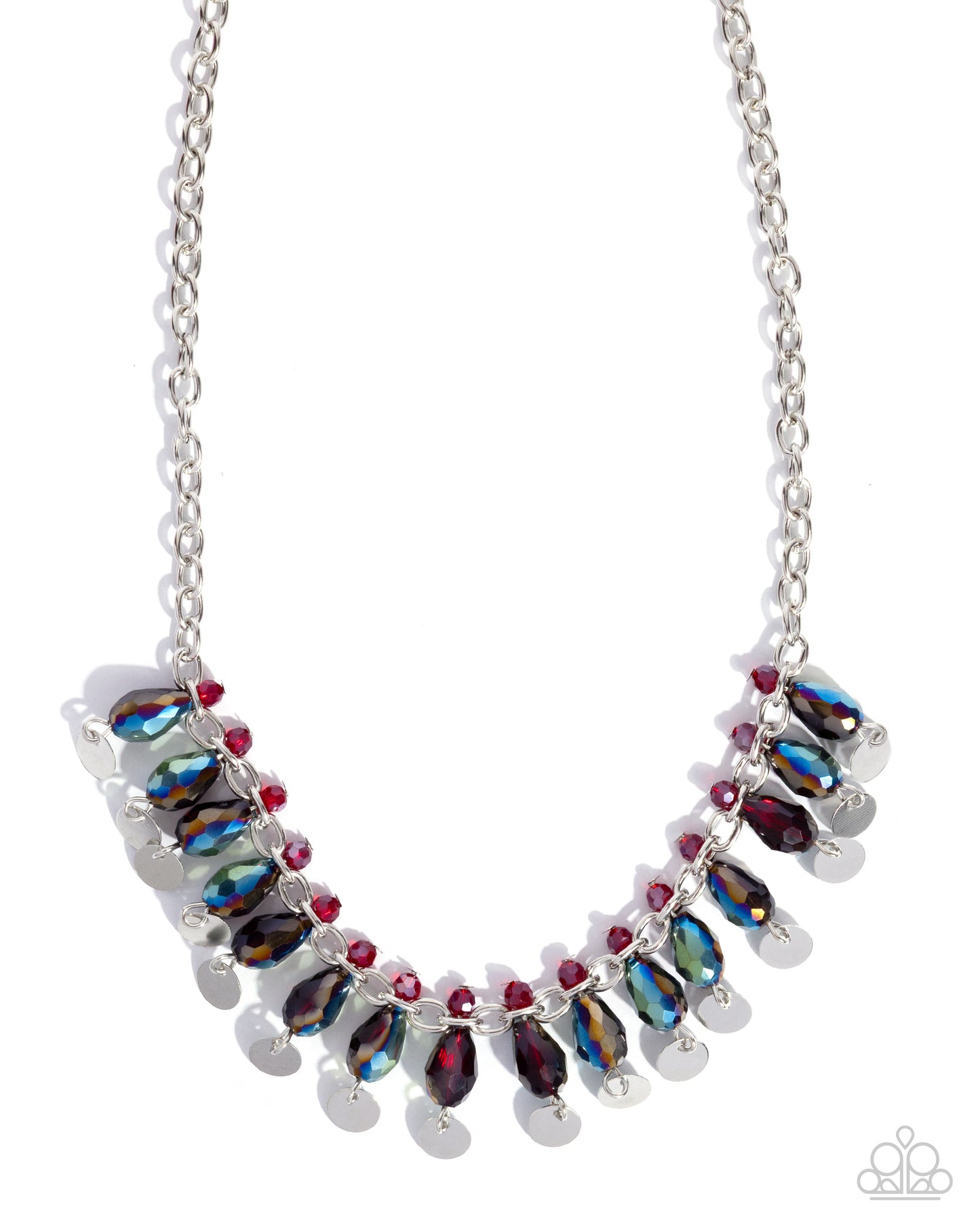 Glimpse of Glitz - red - Paparazzi necklace