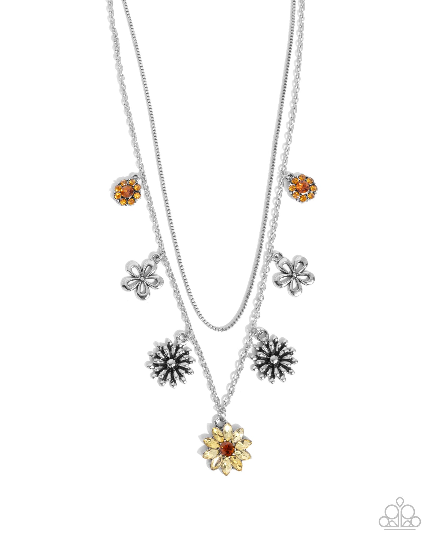 Glinting Garden - yellow - Paparazzi necklace