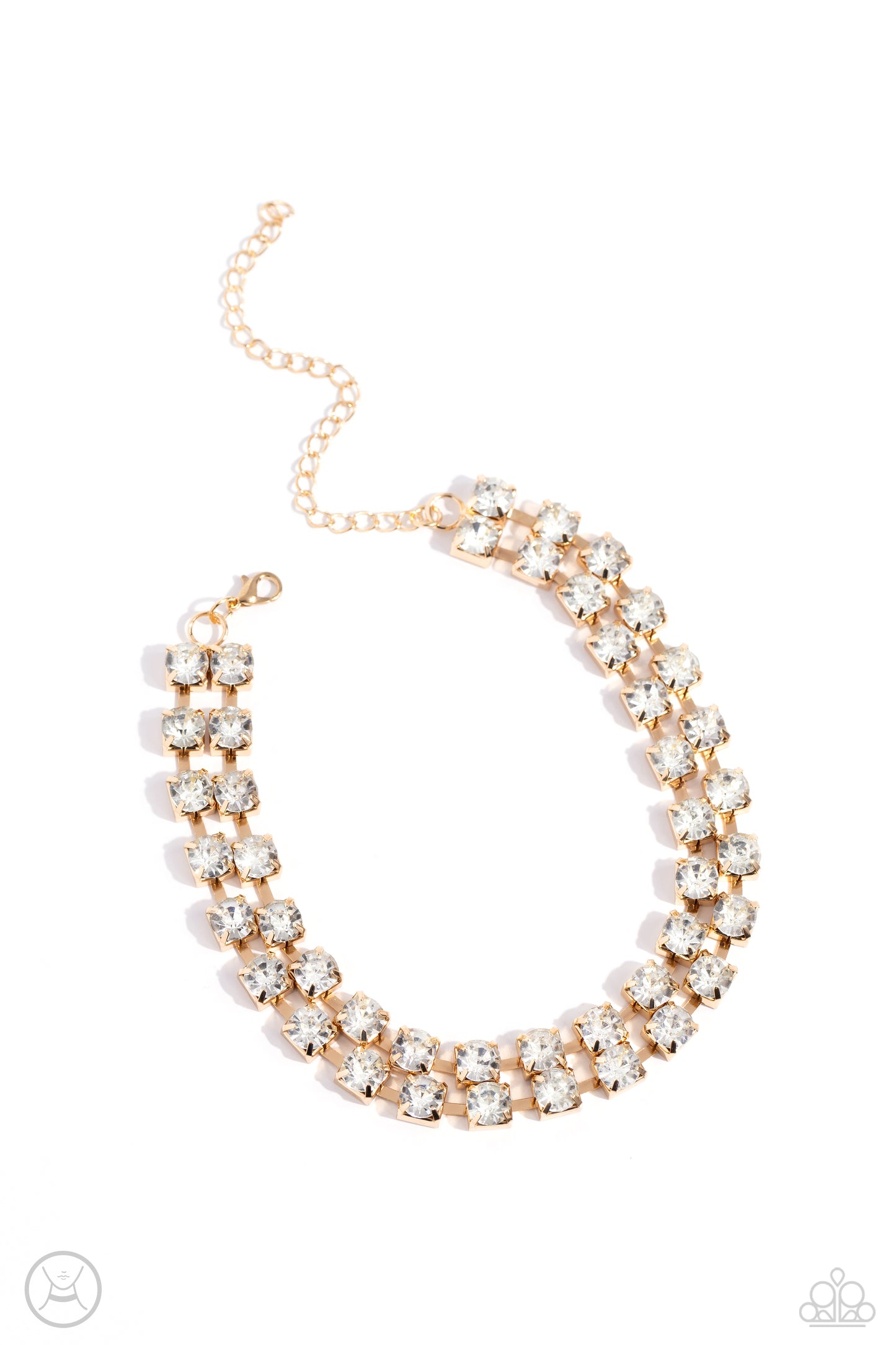 Glistening Gallery - gold - Paparazzi necklace