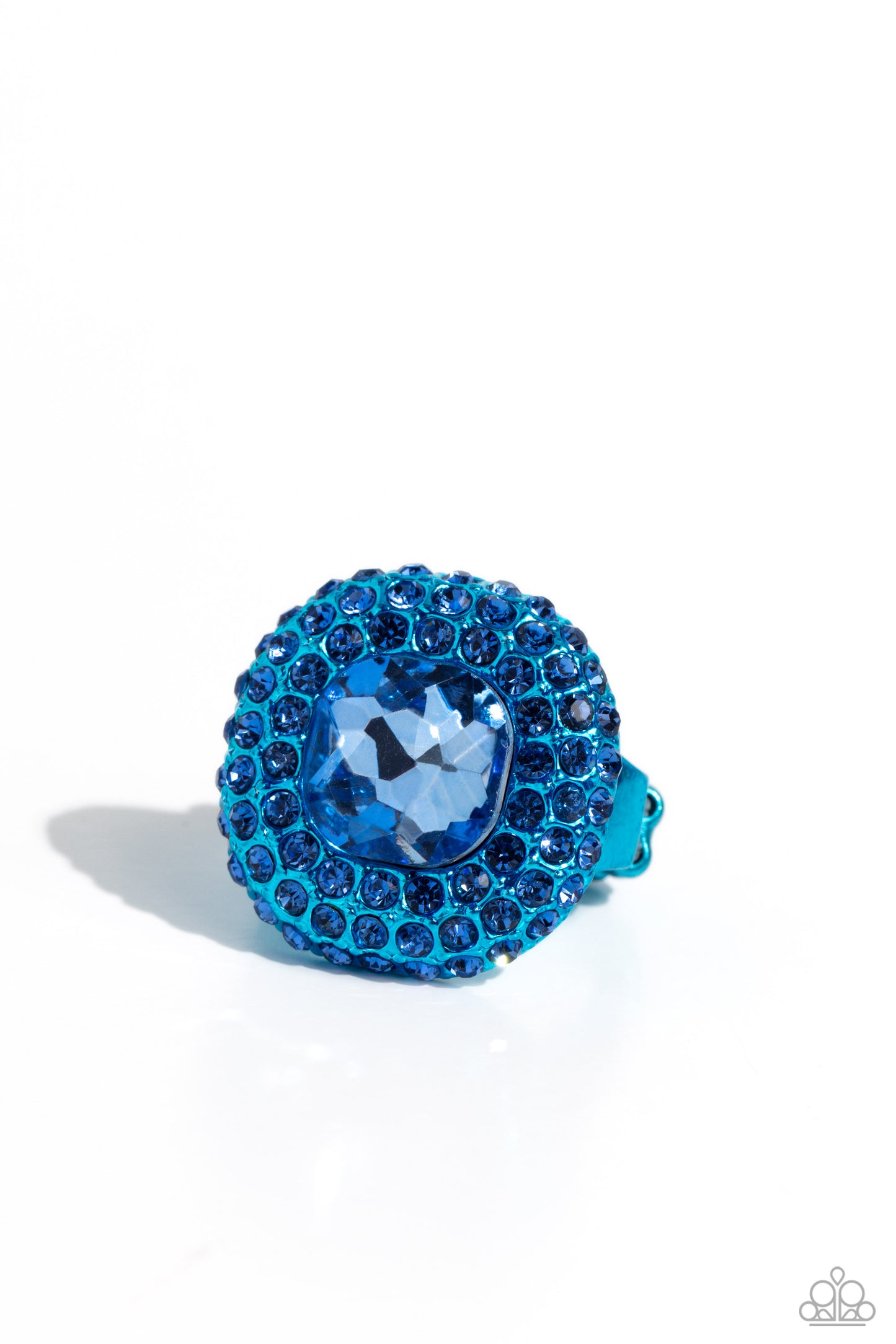 Glistening Grit - blue - Paparazzi ring