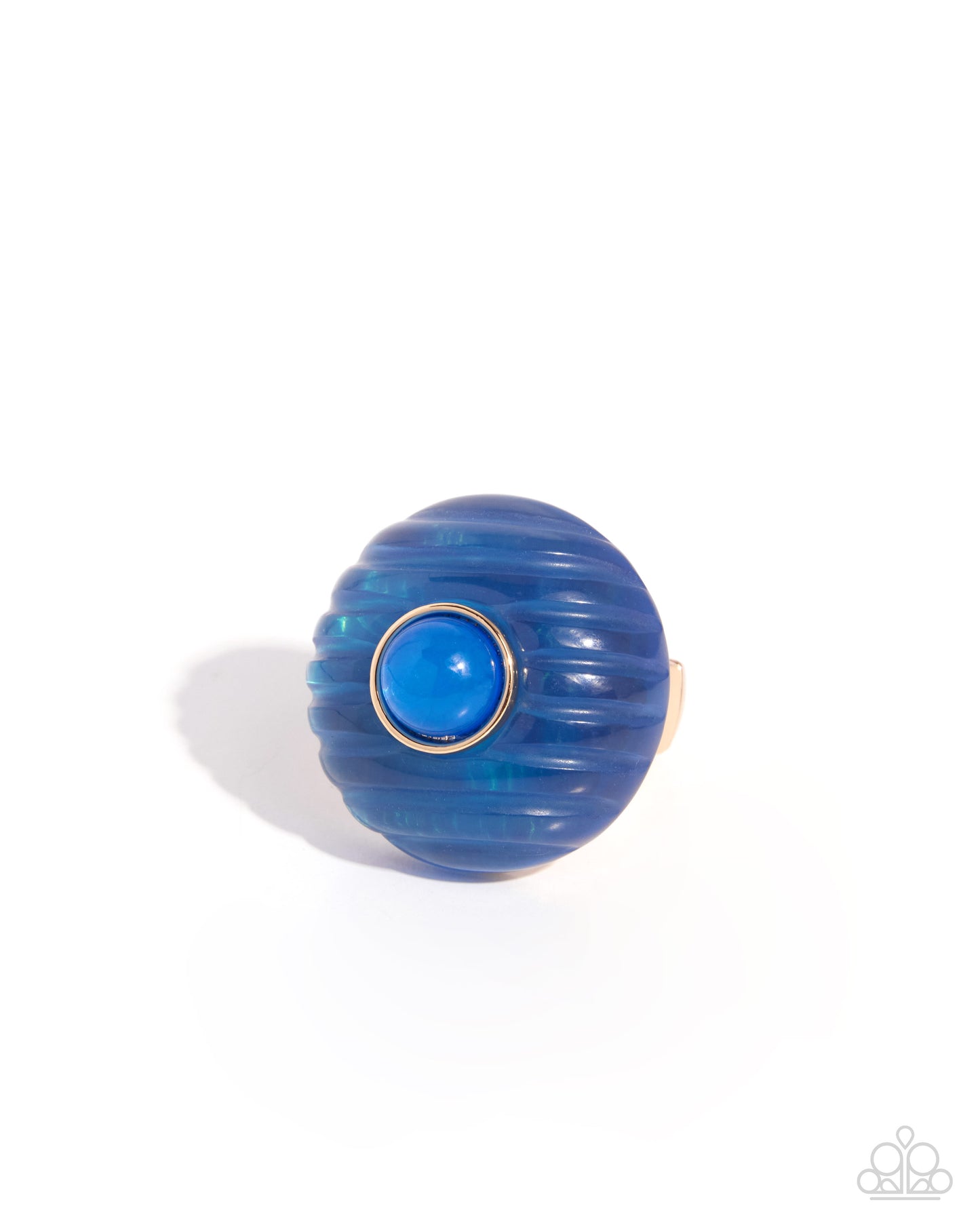Glossy Game - blue - Paparazzi ring