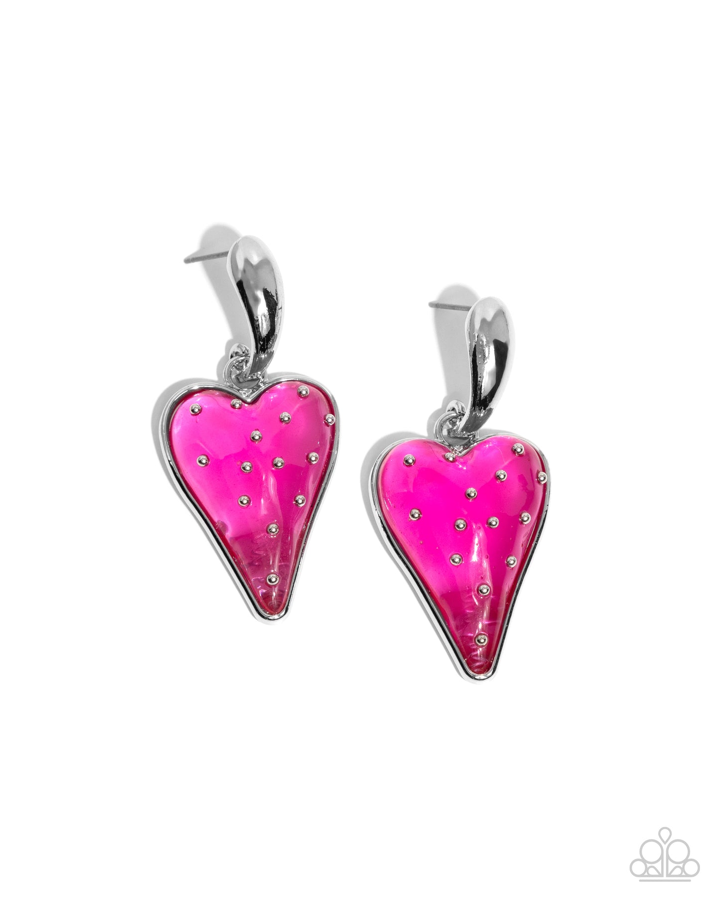 Glossy Goodwill - pink - Paparazzi earrings