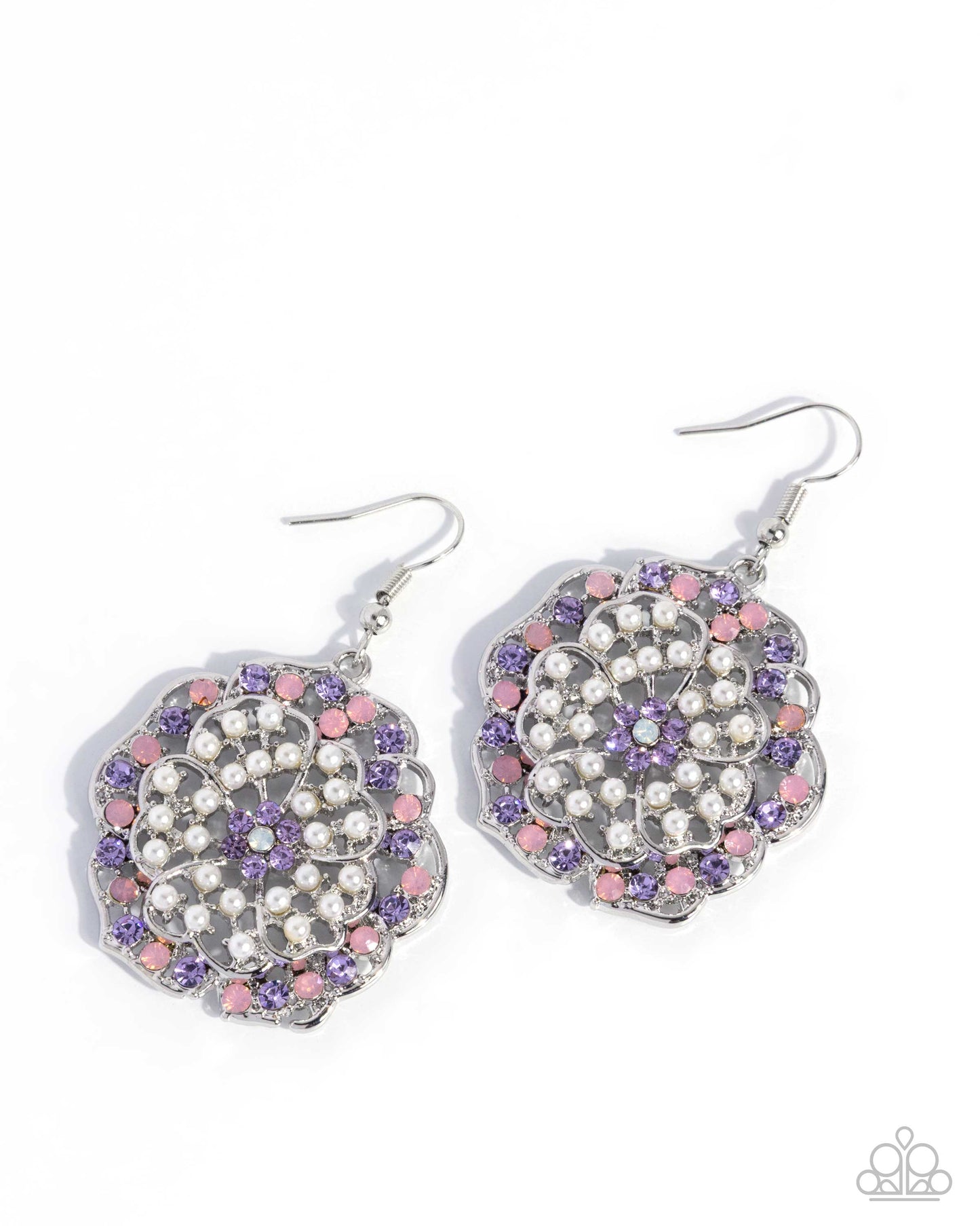 Glowing Grace - purple - Paparazzi earrings