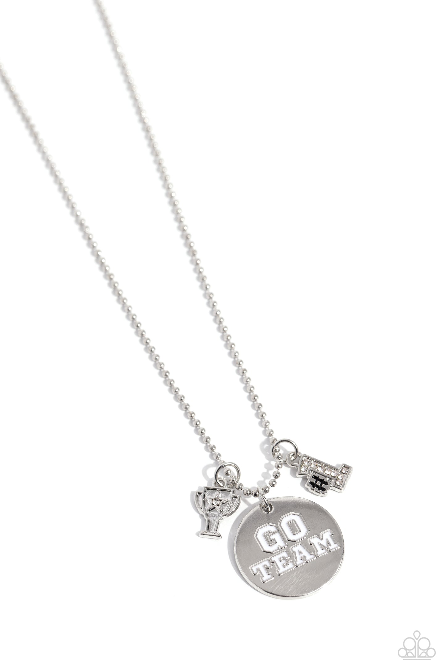 Go Team! - white - Paparazzi necklace