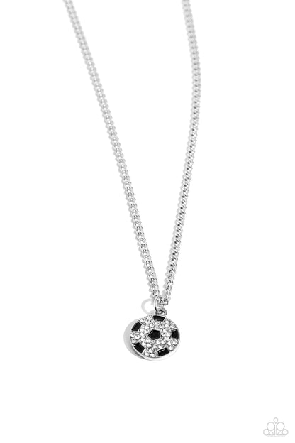 Goalkeeper Glam - black - Paparazzi necklace