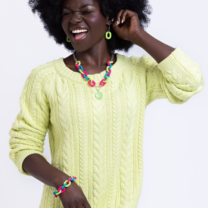 Go the Extra SMILE - green - Paparazzi bracelet