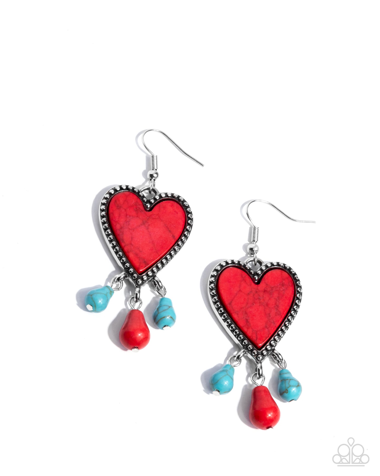 Grandiose Gaze - red - Paparazzi earrings