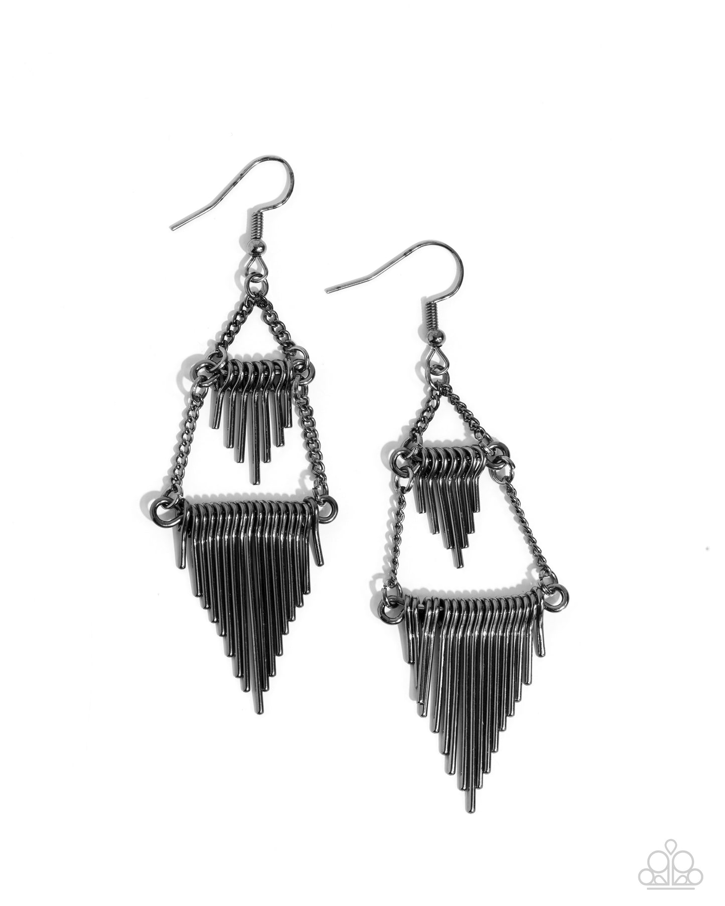Greco Grotto - black - Paparazzi earrings