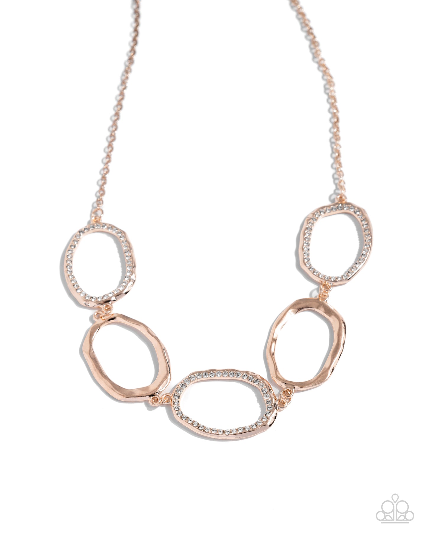 Gritty Go-Getter - rose gold - Paparazzi necklace