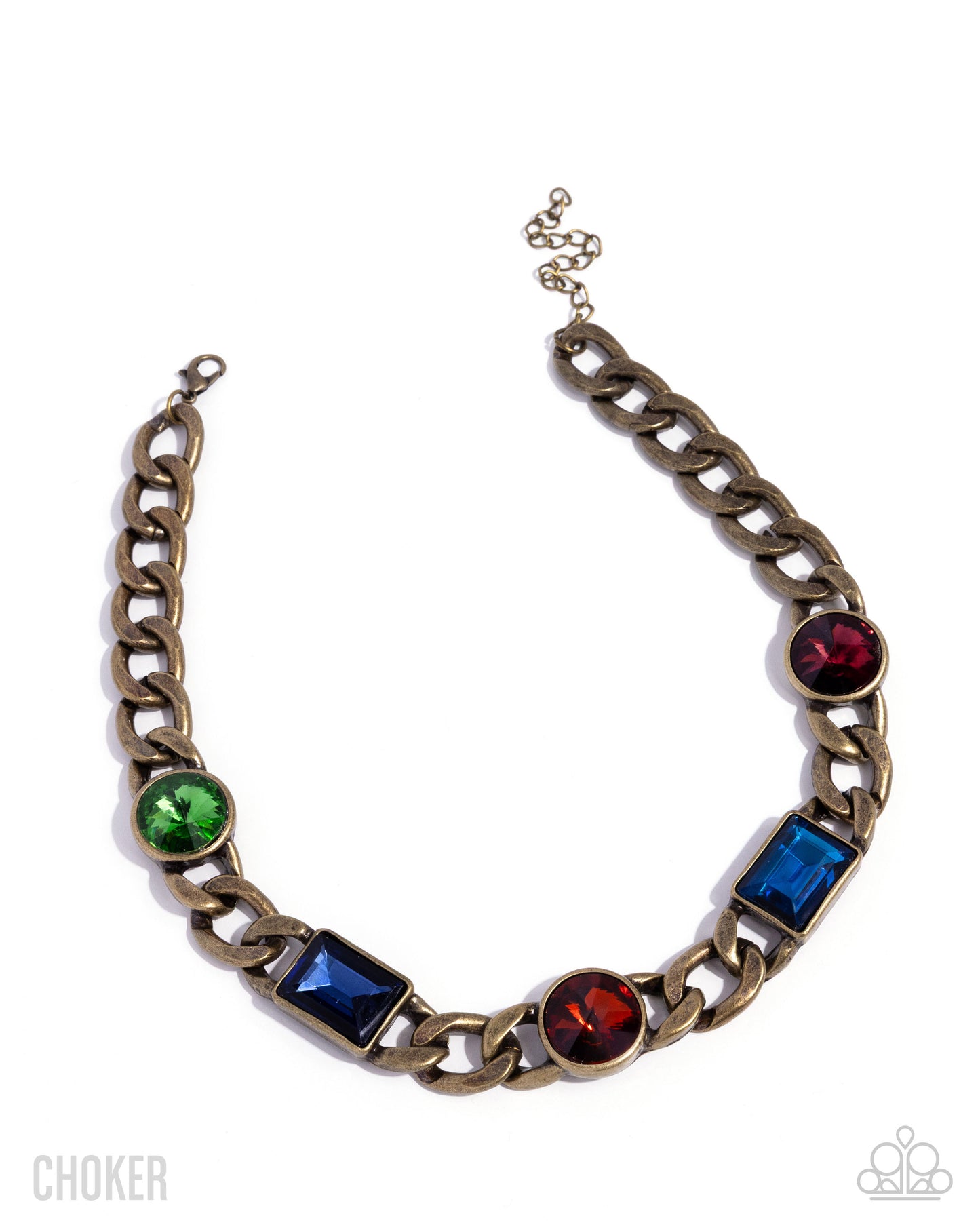 Groundbreaking Glitter - brass - Paparazzi necklace