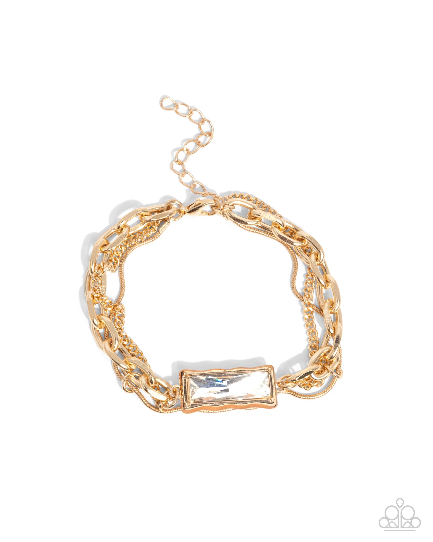 Grungy Gait - gold - Paparazzi bracelet