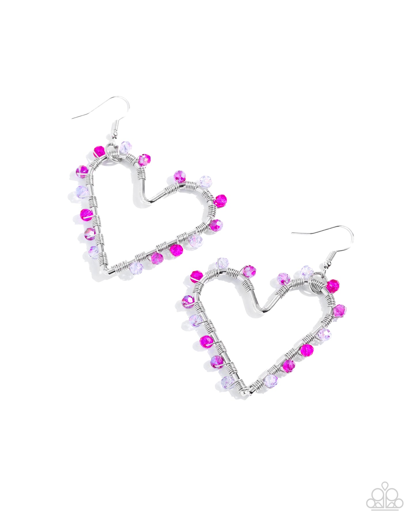 HEART of Your World - pink - Paparazzi earrings