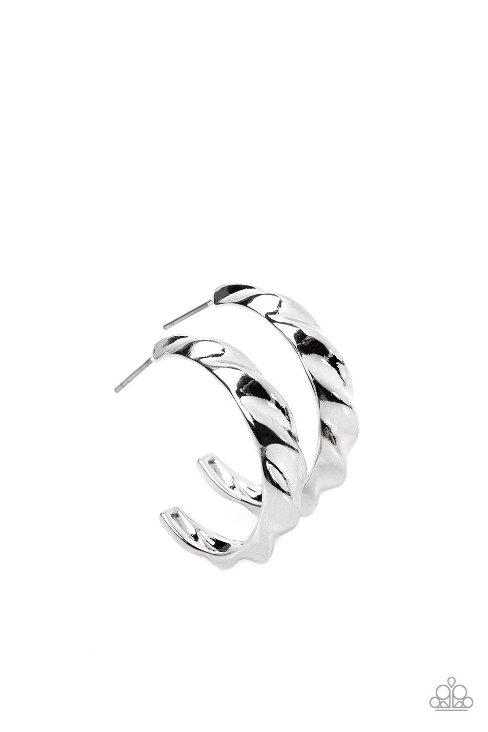 HOOP It Up - silver - Paparazzi earrings