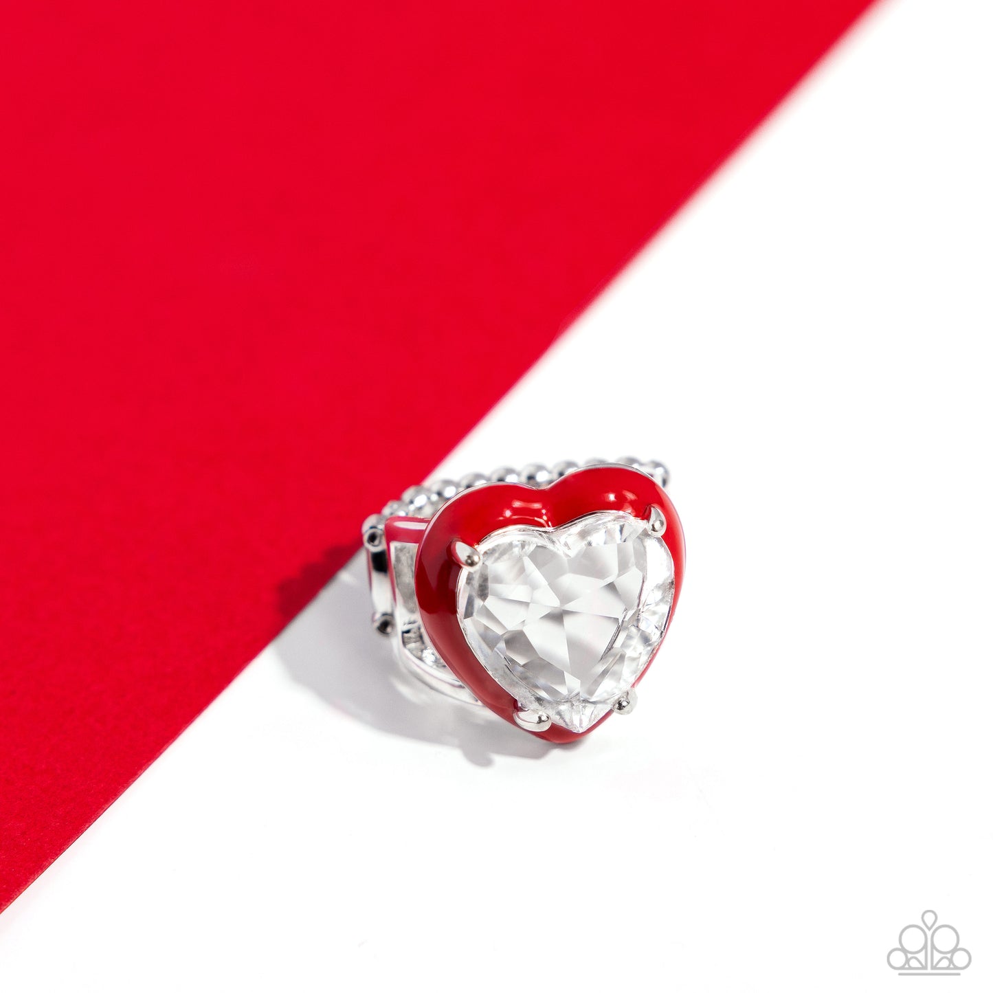 Hallmark Heart - red - Paparazzi ring