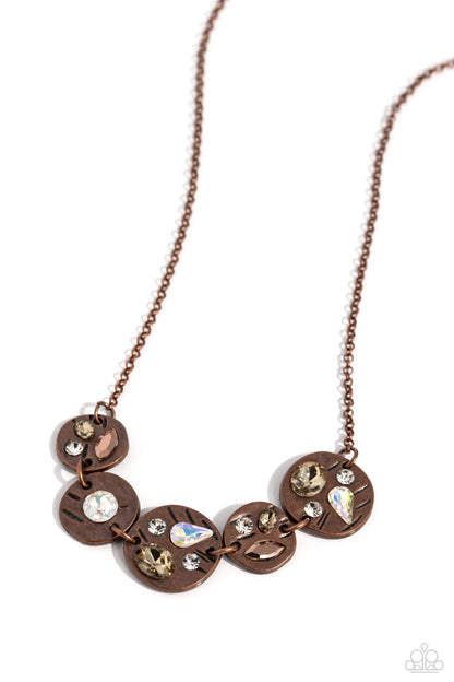 Handcrafted Honor - copper - Paparazzi necklace