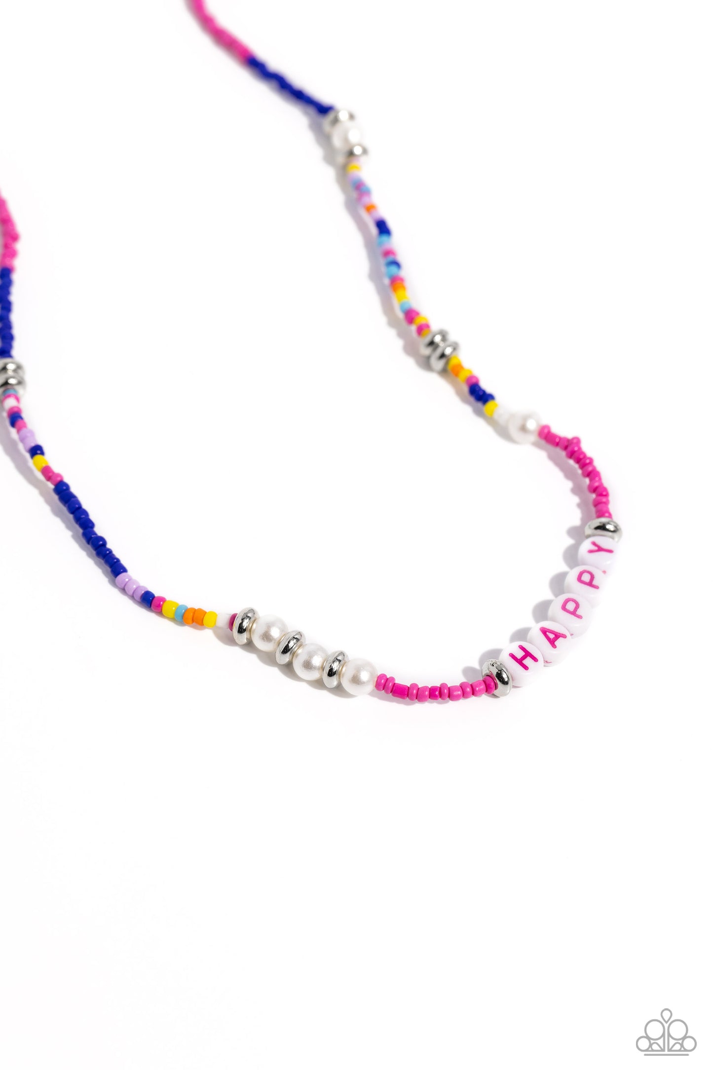 Happy to See You - pink - Paparazzi necklace