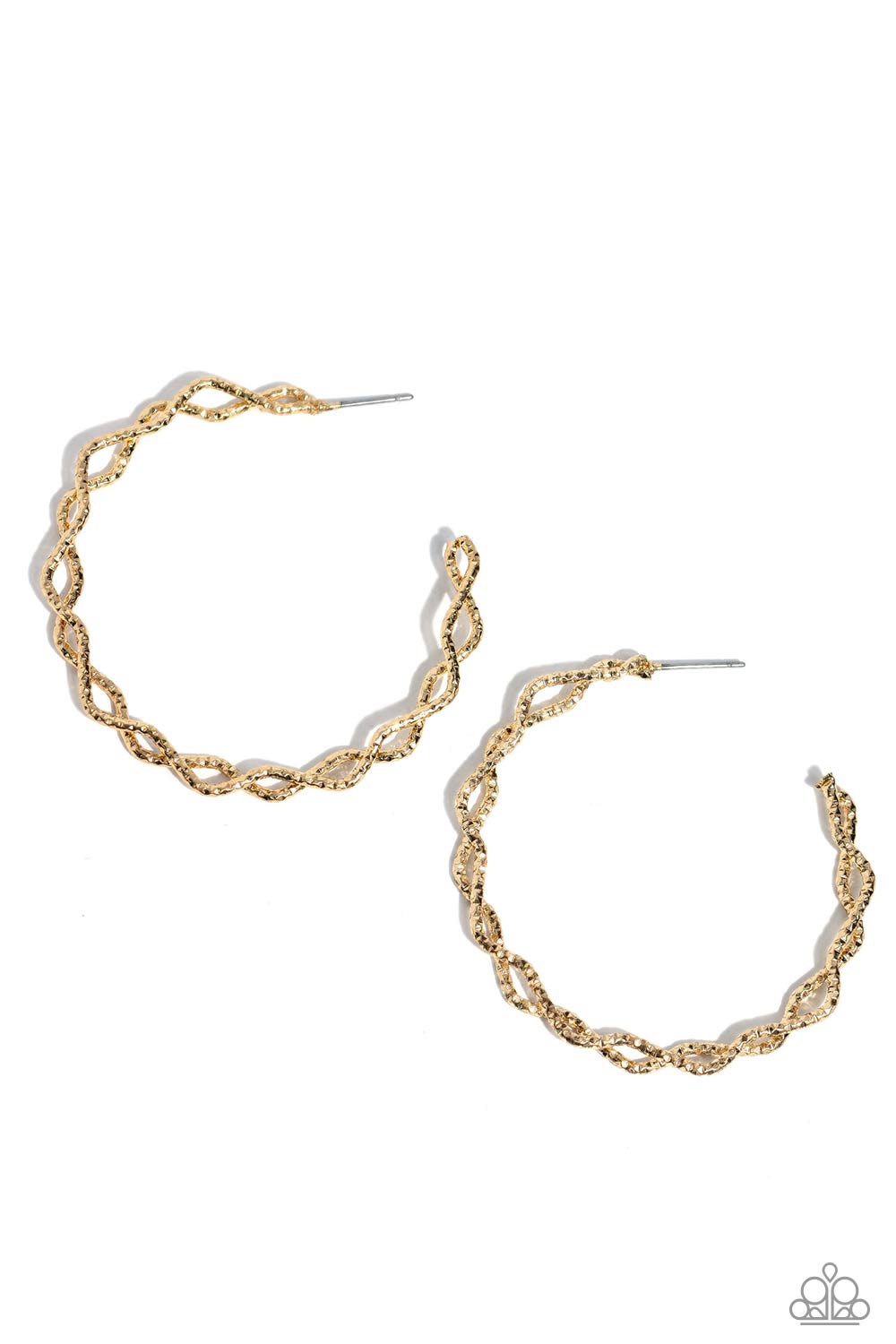 Haute Helix - gold - Paparazzi earrings