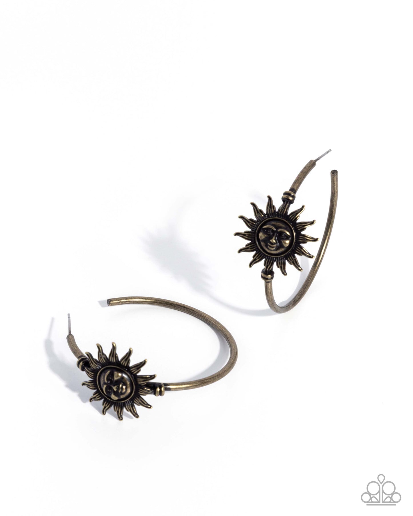 Haute Heraldry - brass - Paparazzi earrings