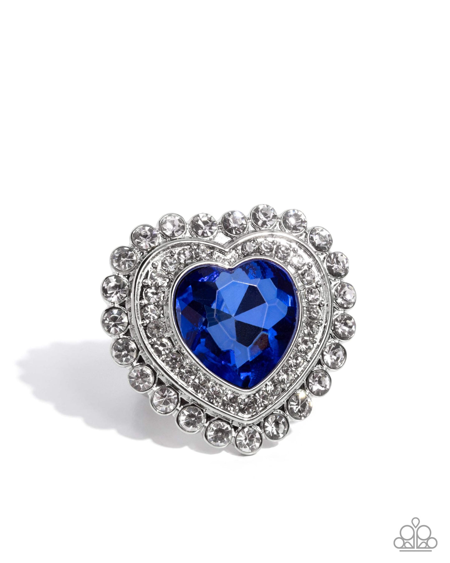 Head Over HEART - blue - Paparazzi ring