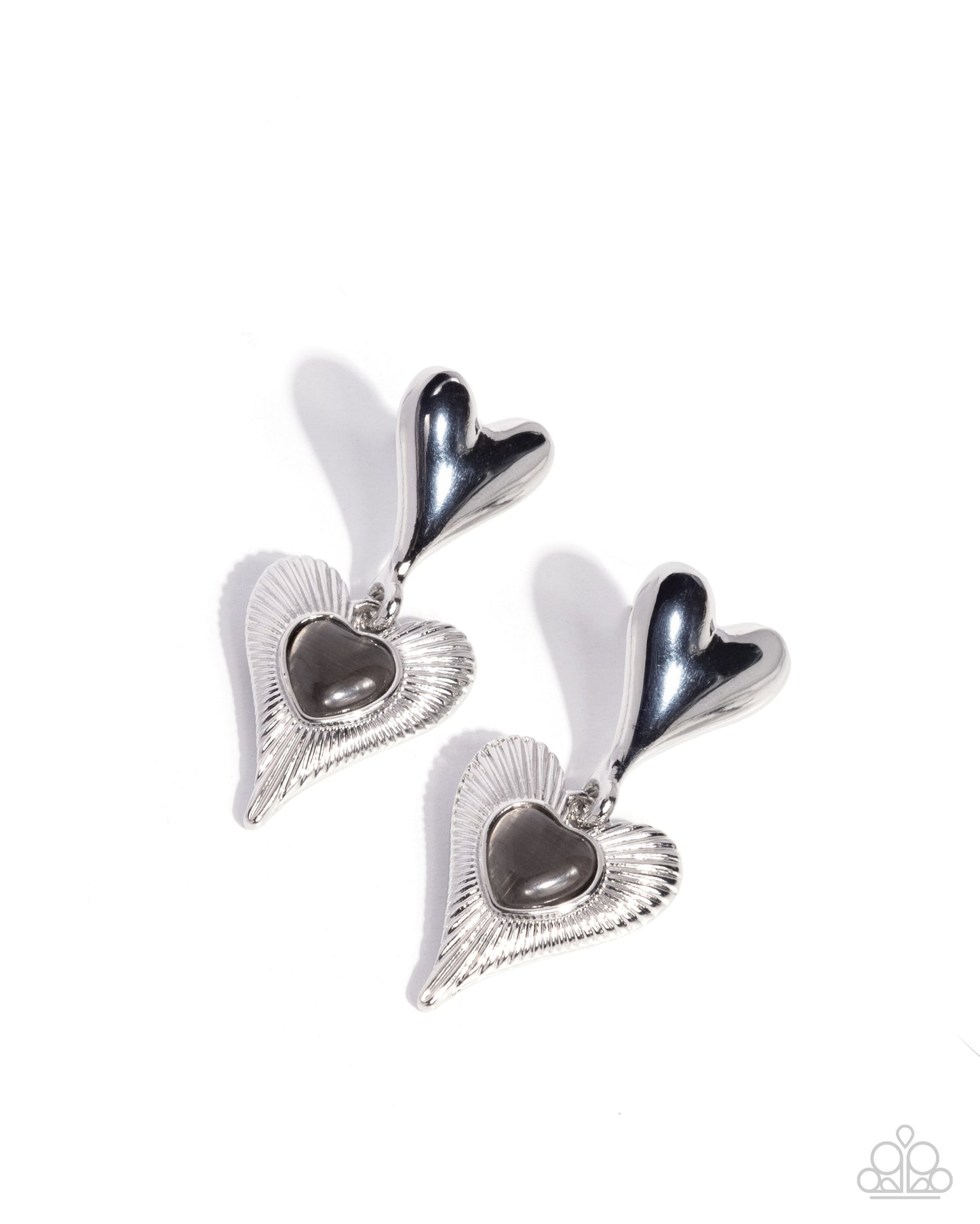 Heart Habitat - black - Paparazzi earrings