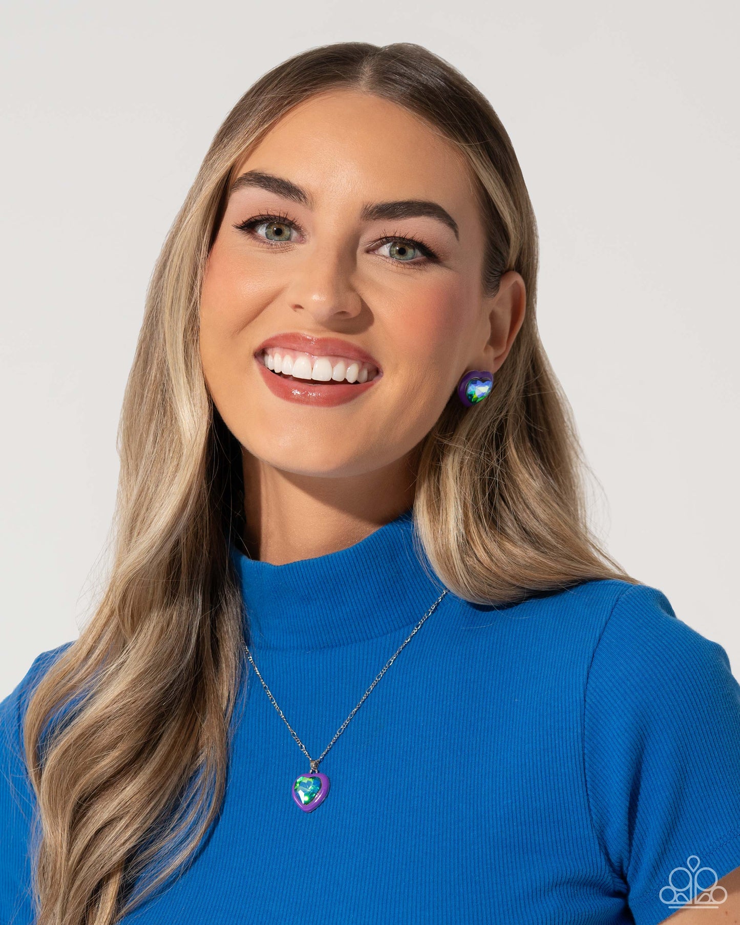 Heartfelt Haute - purple - Paparazzi earrings