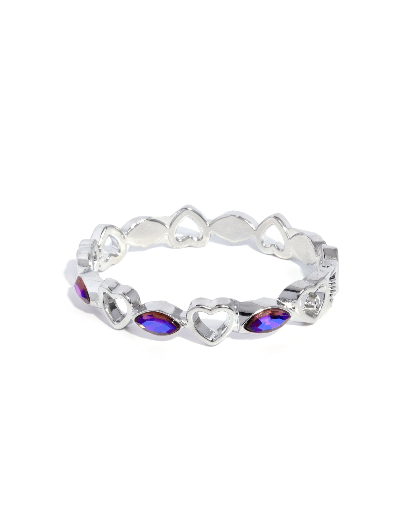 Heartfelt Headline - purple - Paparazzi bracelet