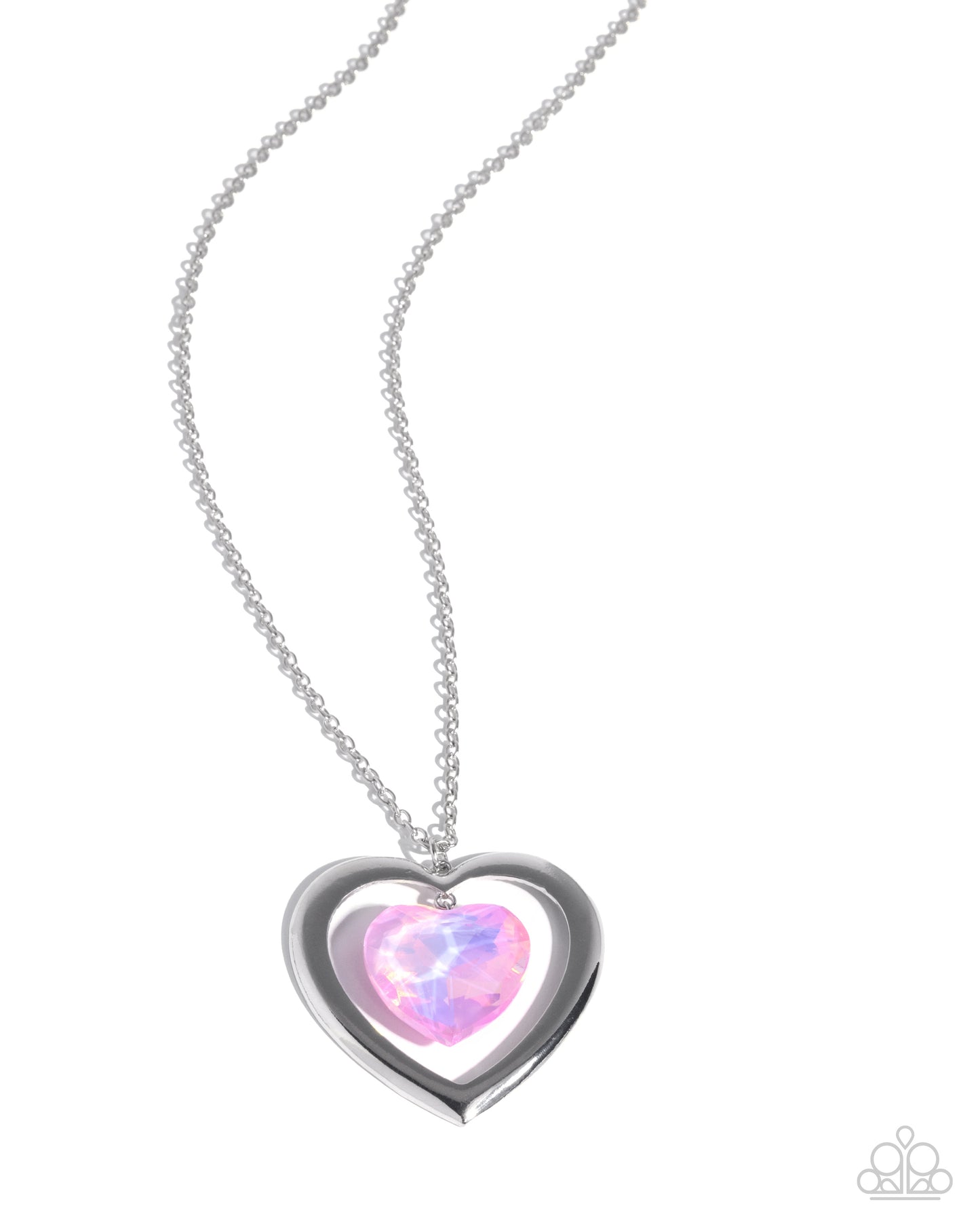 Heartfelt Hemisphere - pink - Paparazzi necklace