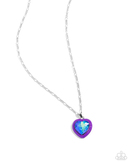 Heartfelt Hope - purple - Paparazzi necklace