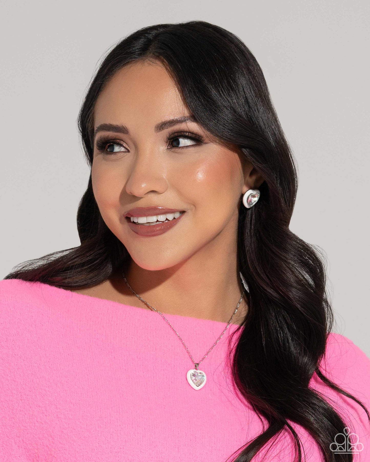 Heartfelt Hope - white - Paparazzi necklace