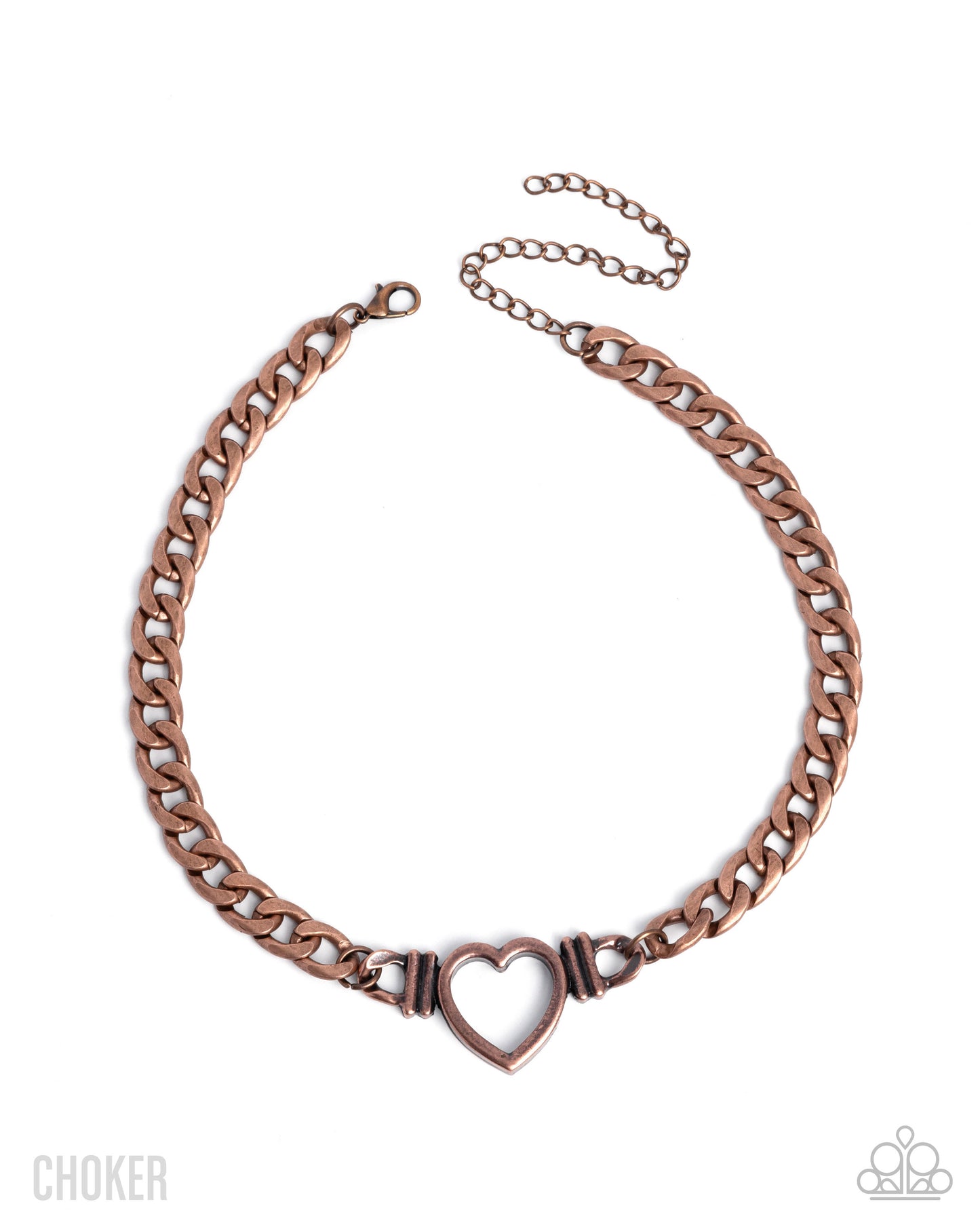 Heartfelt Hunch - copper - Paparazzi necklace