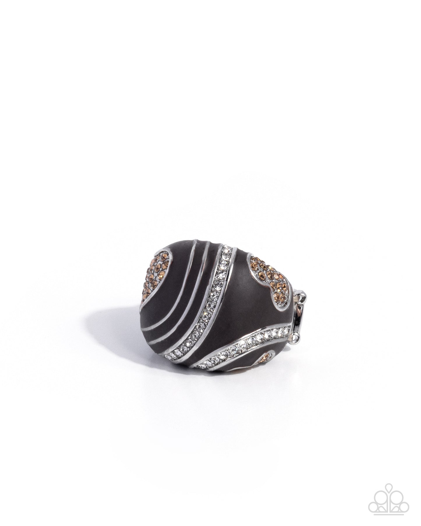 Heartfelt Hype - brown - Paparazzi ring