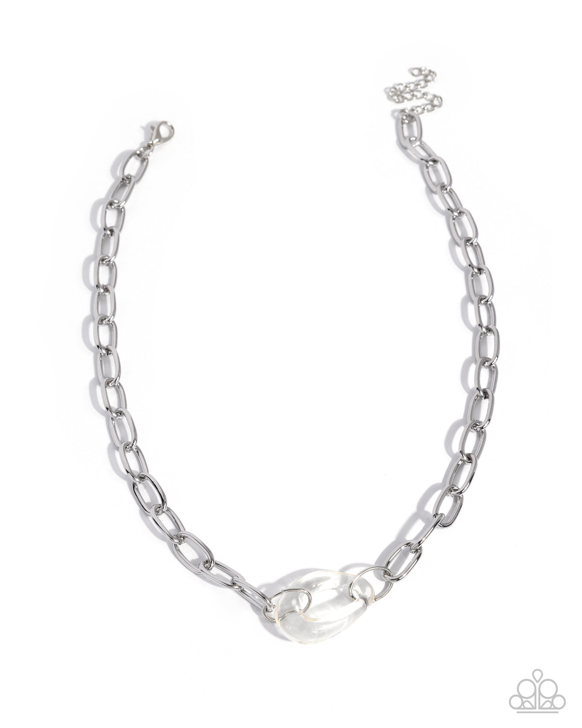 Here for the Refinement - white - Paparazzi necklace
