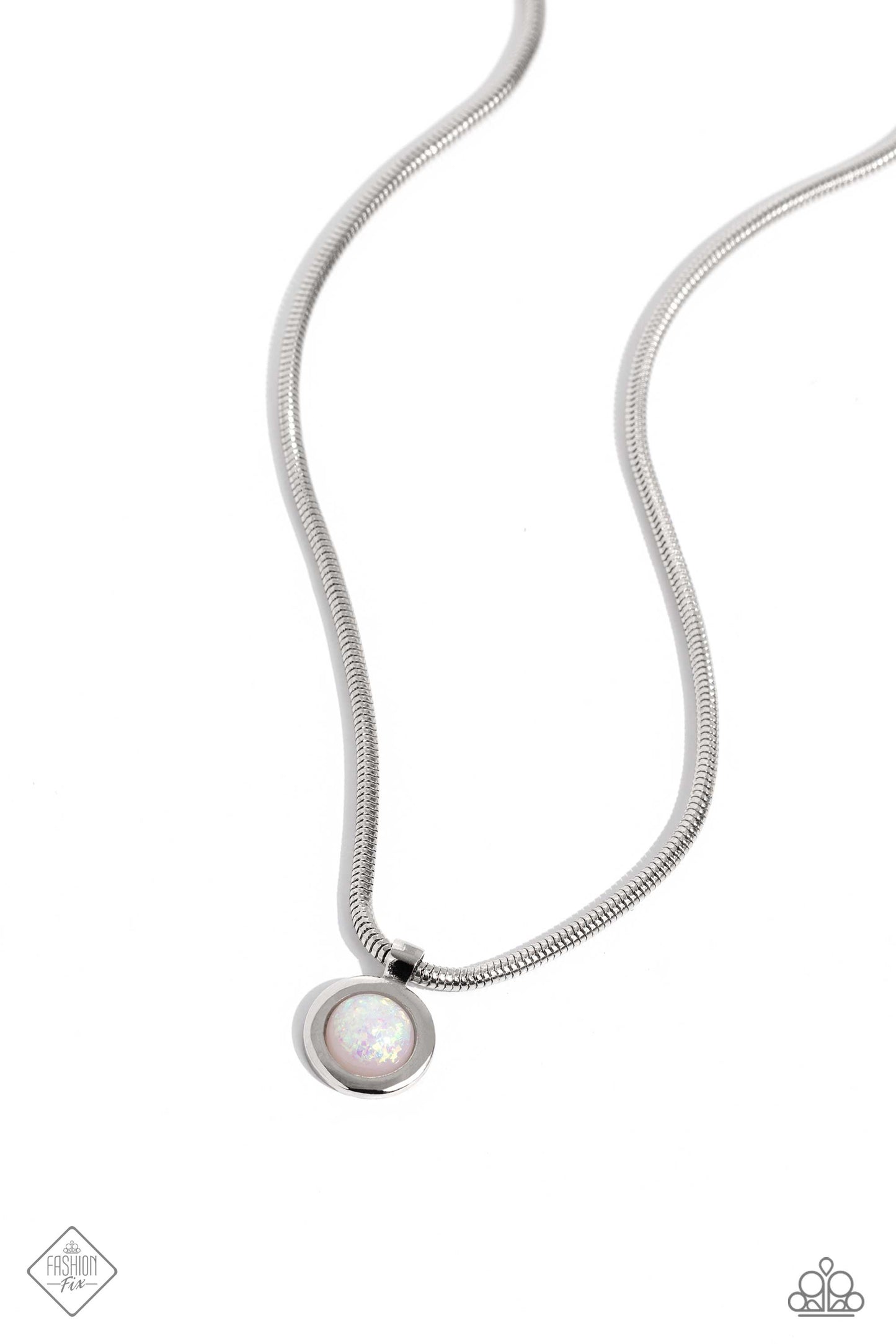 High-Strung Habit - white - Paparazzi necklace