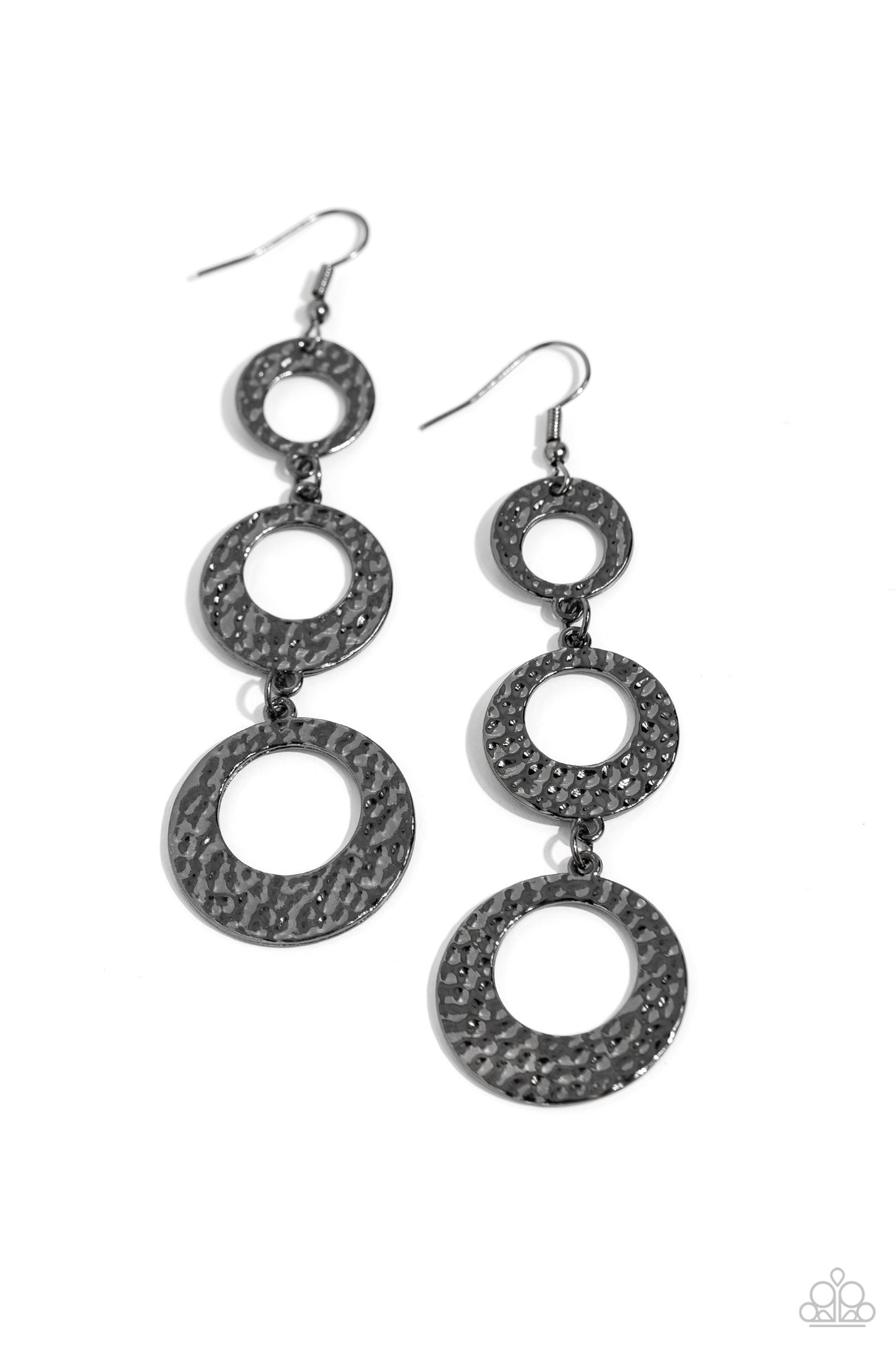 High Society Stunner - black - Paparazzi earrings