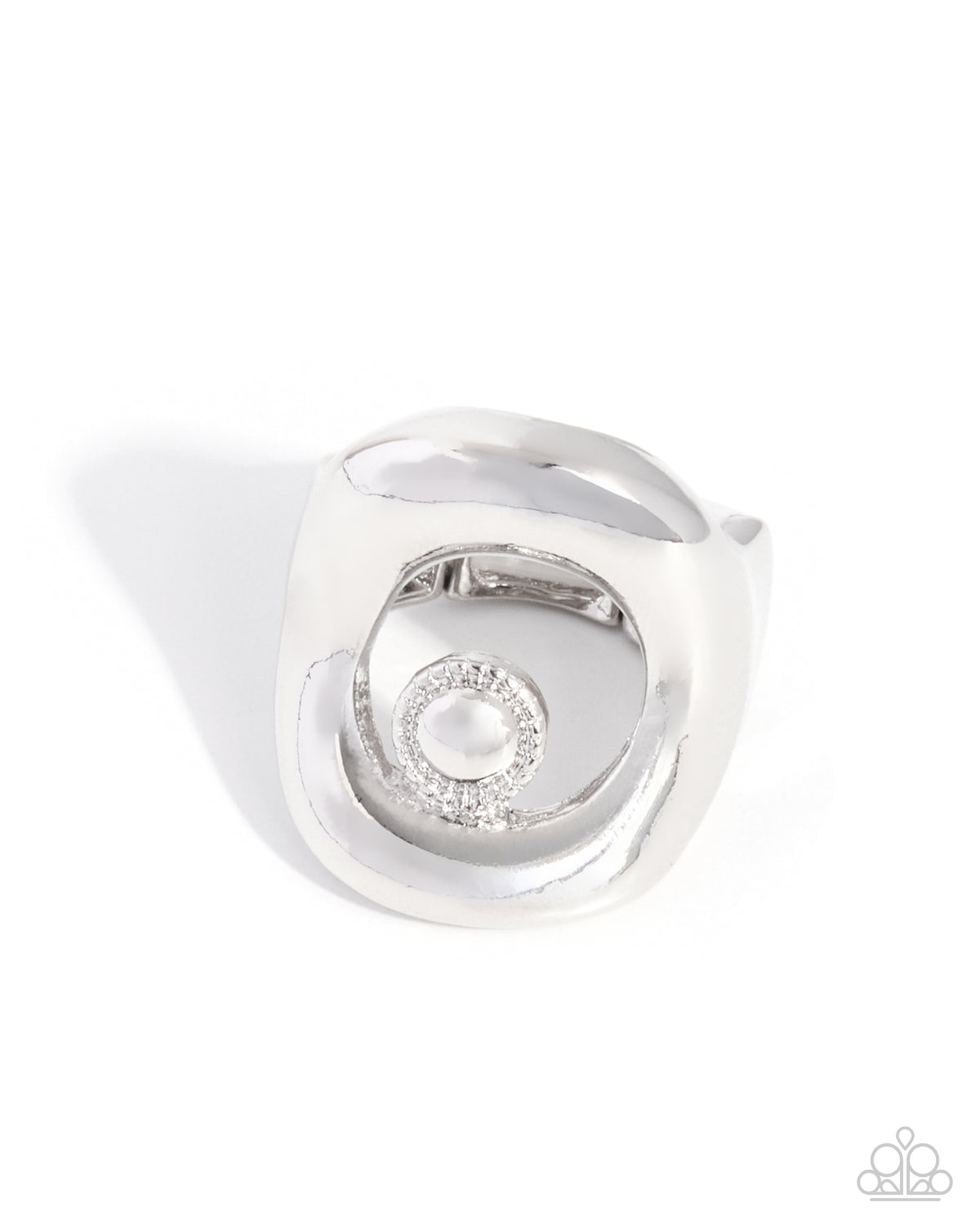 High and Haughty - silver - Paparazzi ring