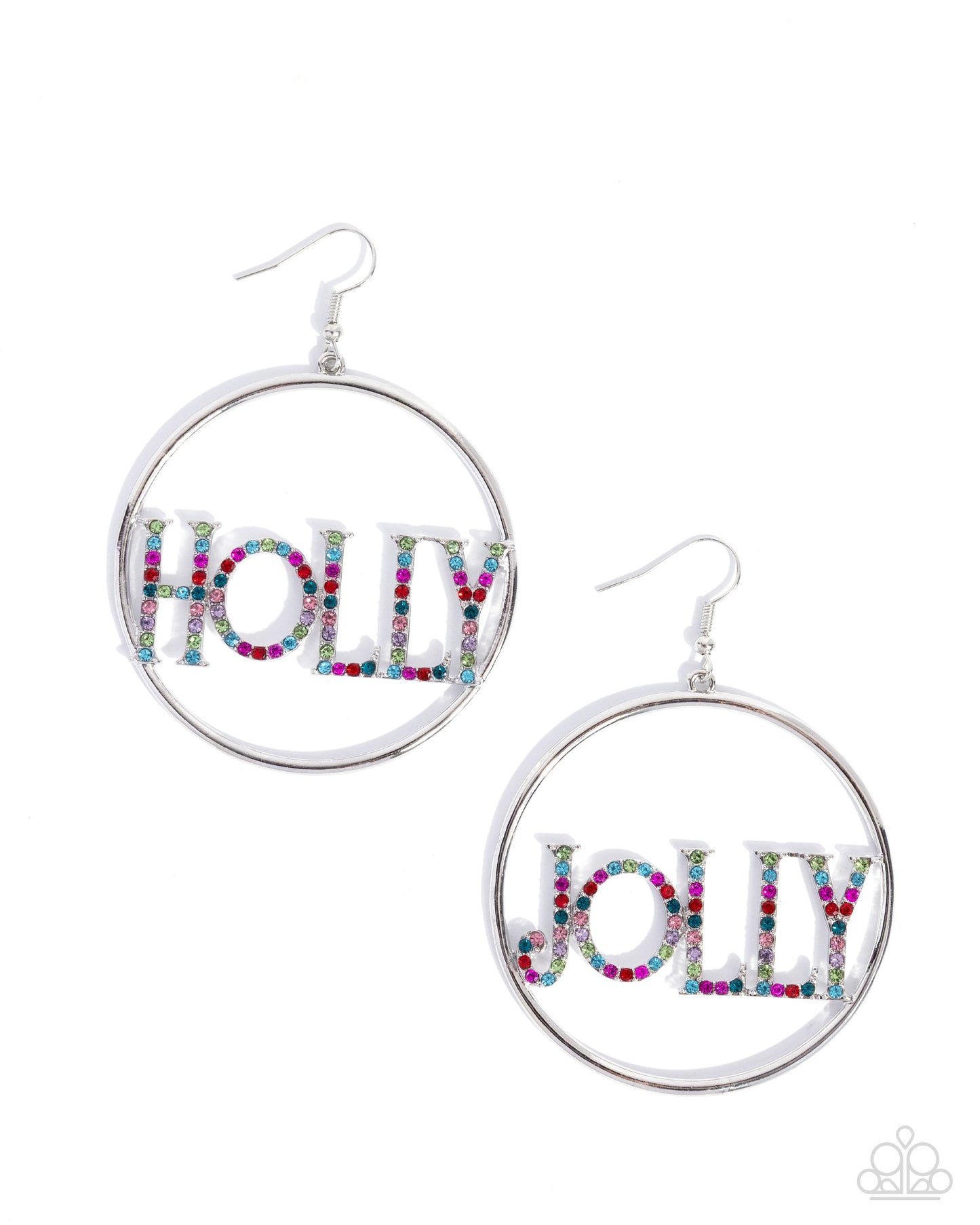 Holly Jolly - multi - Paparazzi earrings