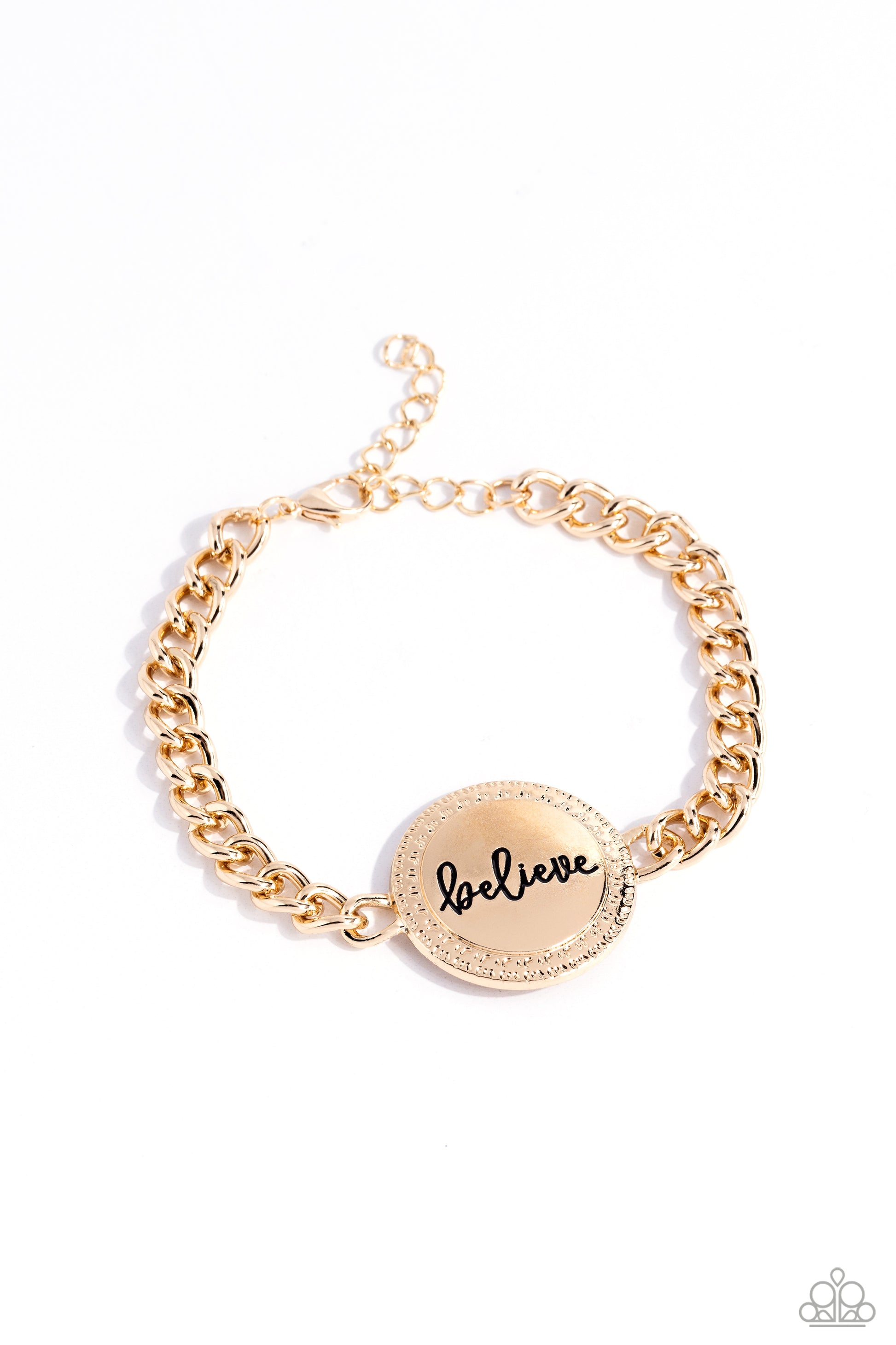 Hope and Faith - gold - Paparazzi bracelet