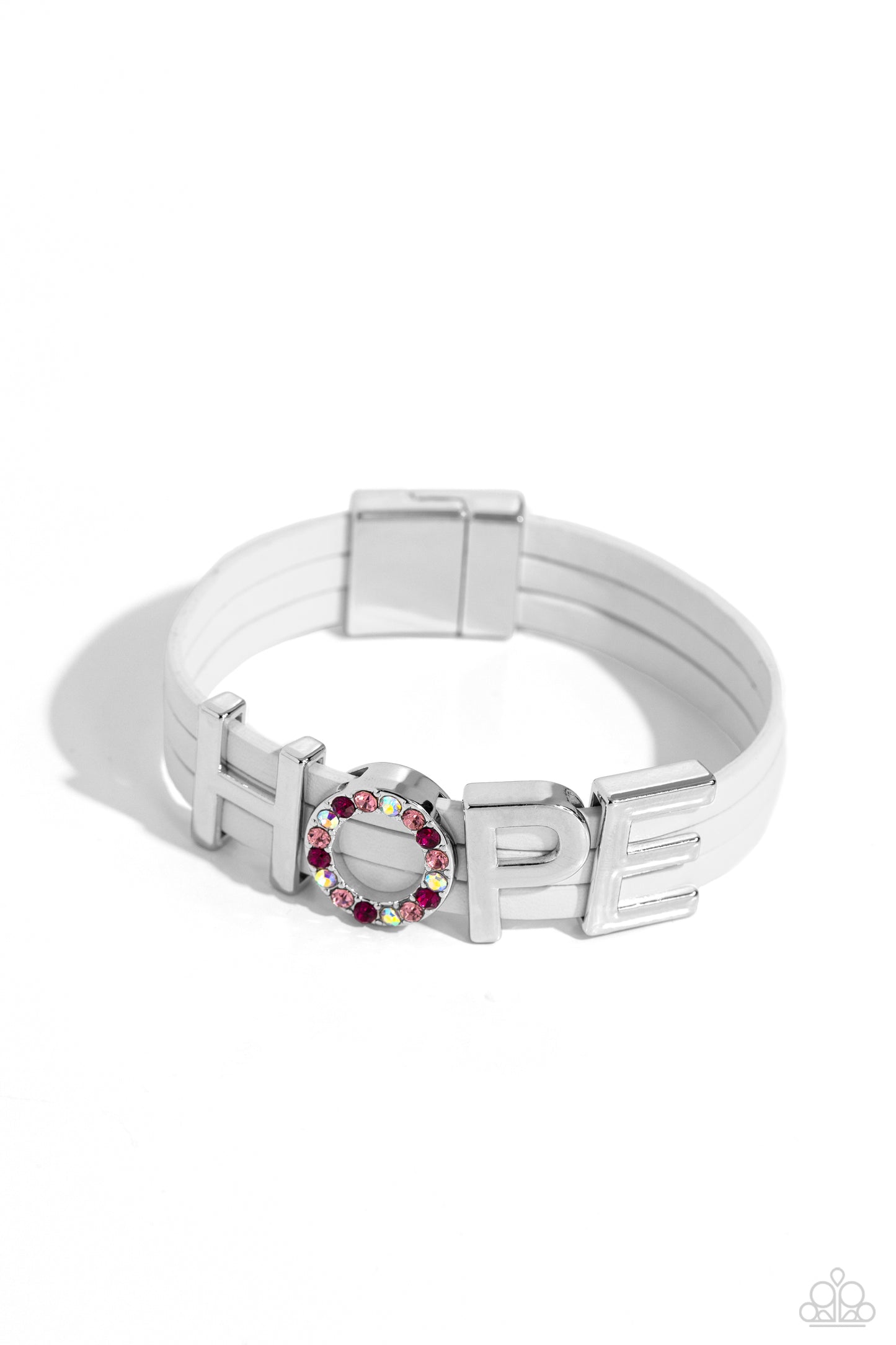 Hopeful Haute - white - Paparazzi bracelet