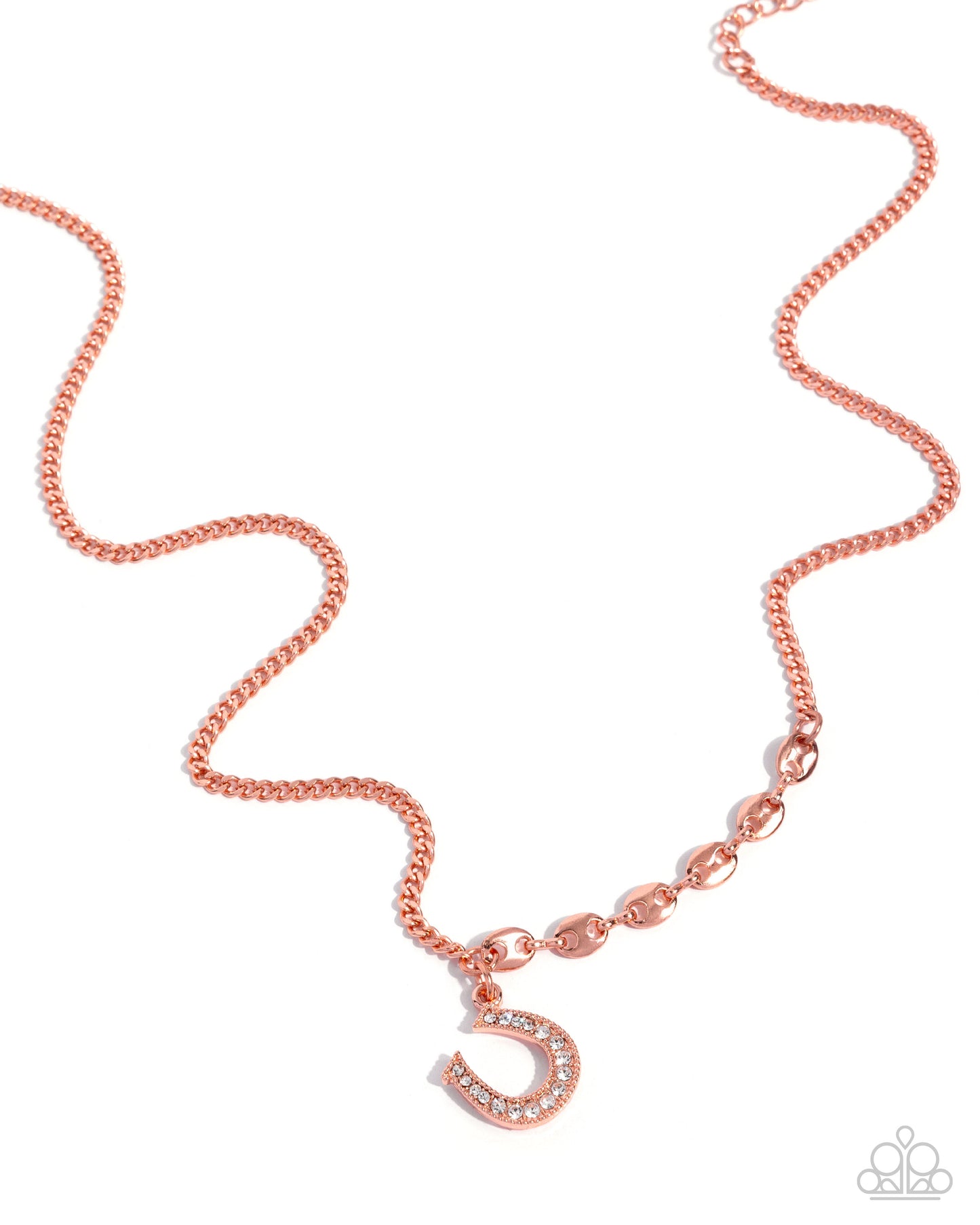 Horseshoe Headline - copper - Paparazzi necklace