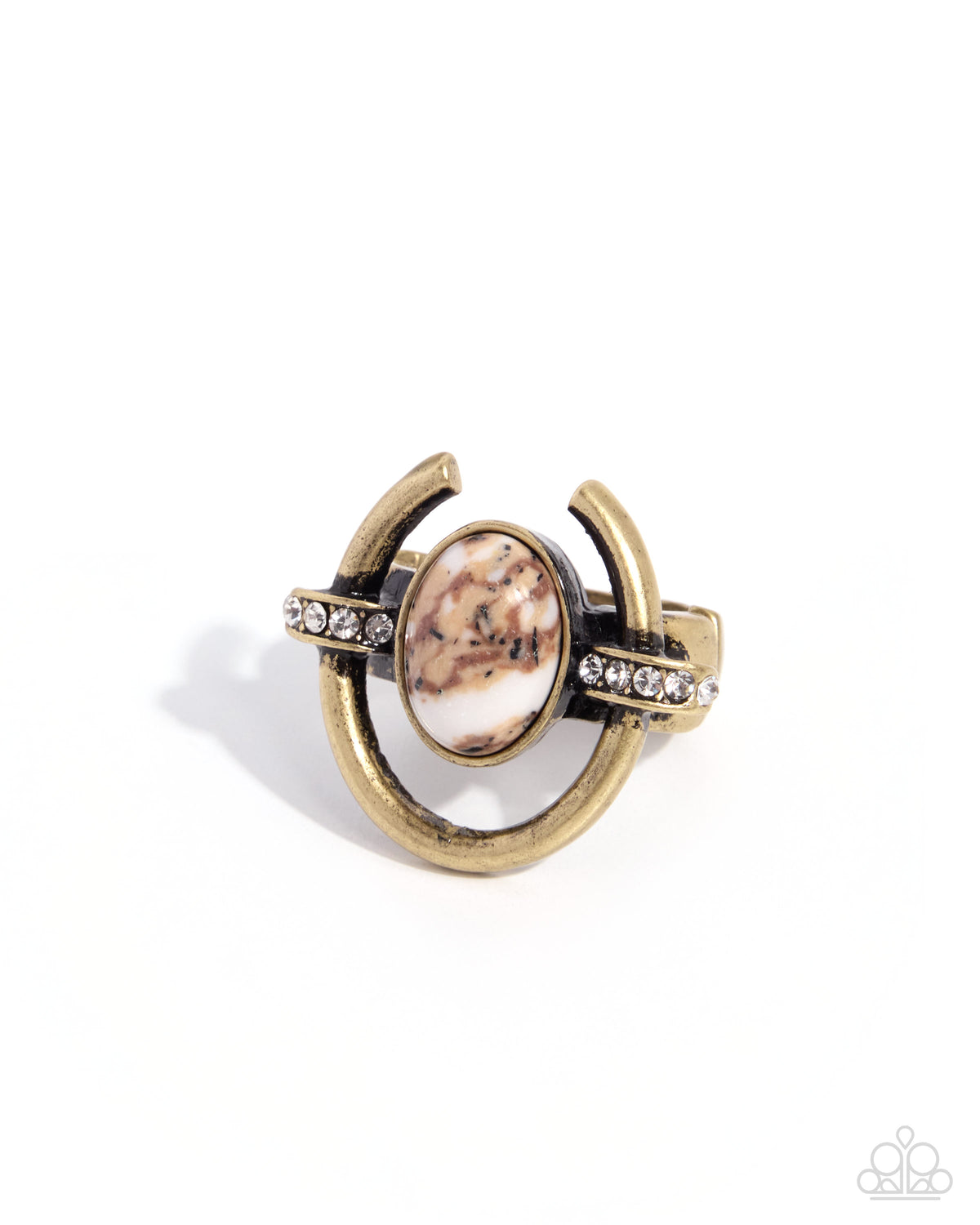 Horseshoe Hurrah - brown - Paparazzi ring