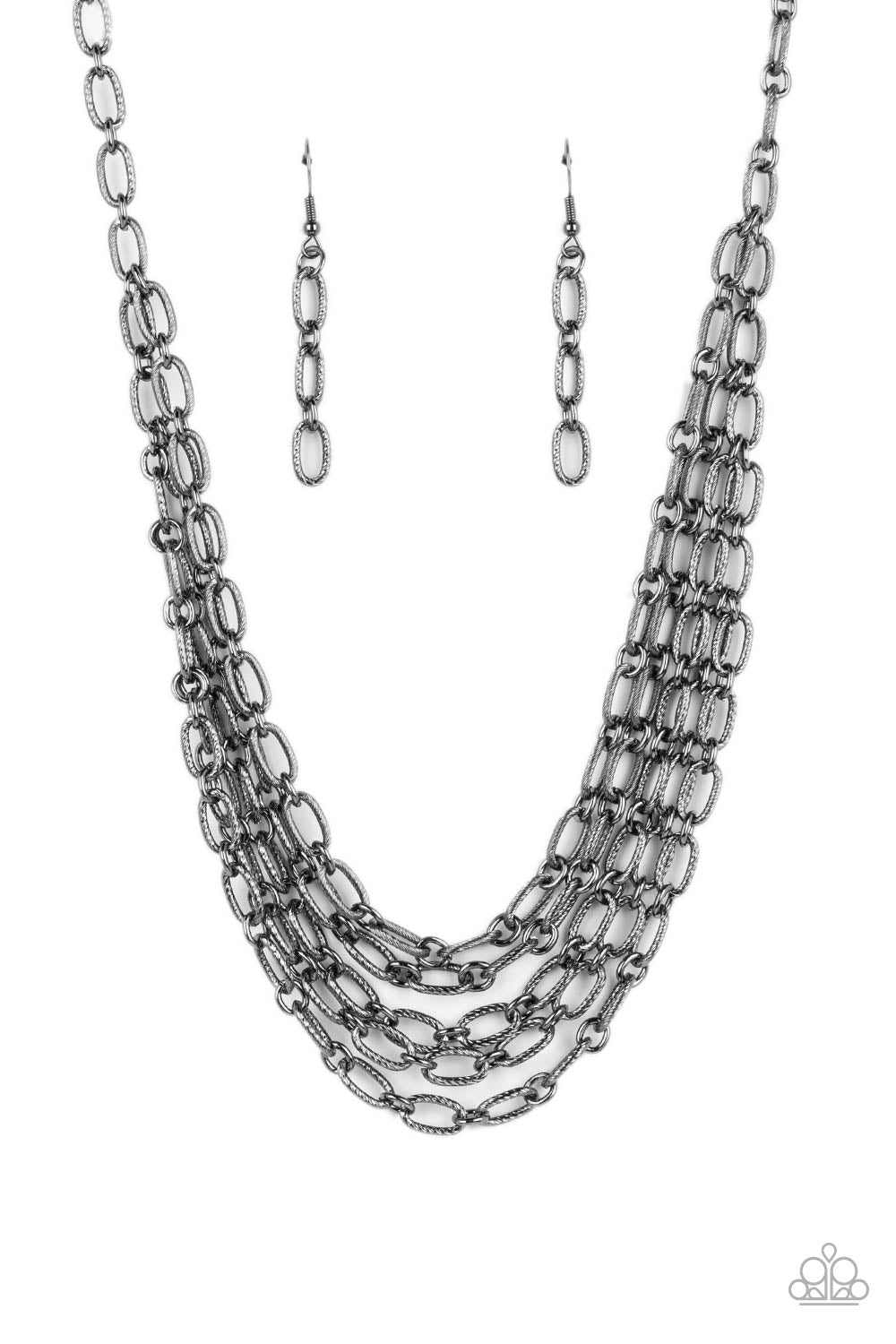 House of CHAIN - black - Paparazzi necklace